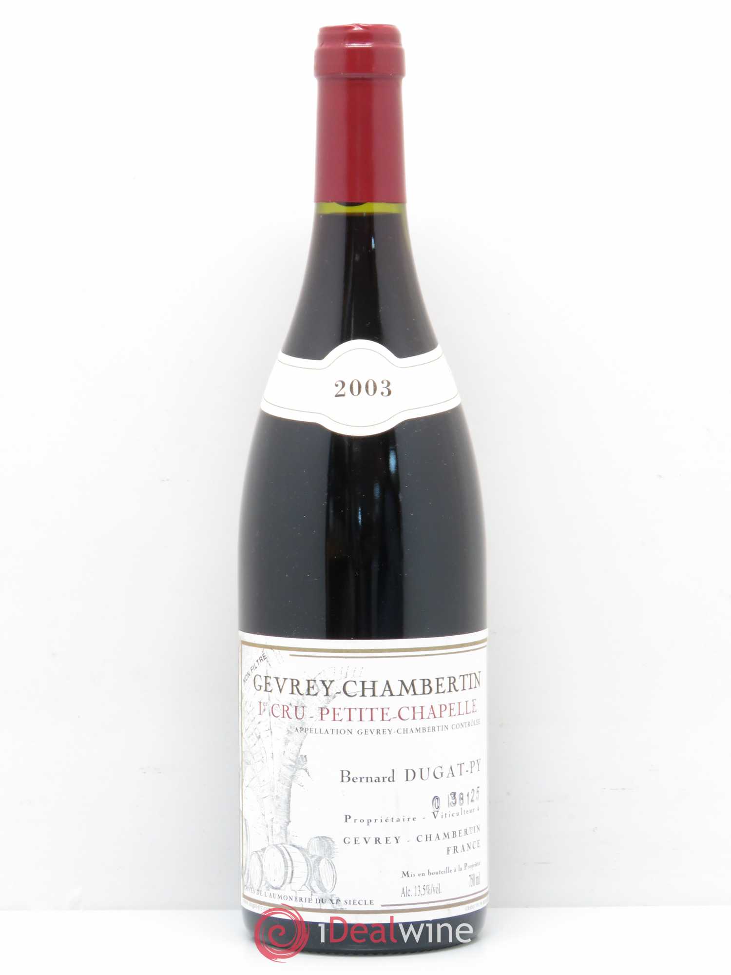 Gevrey-Chambertin 1er Cru Petite Chapelle Vieilles Vignes Dugat-Py 2003 - Lot de 1 bouteille - 0