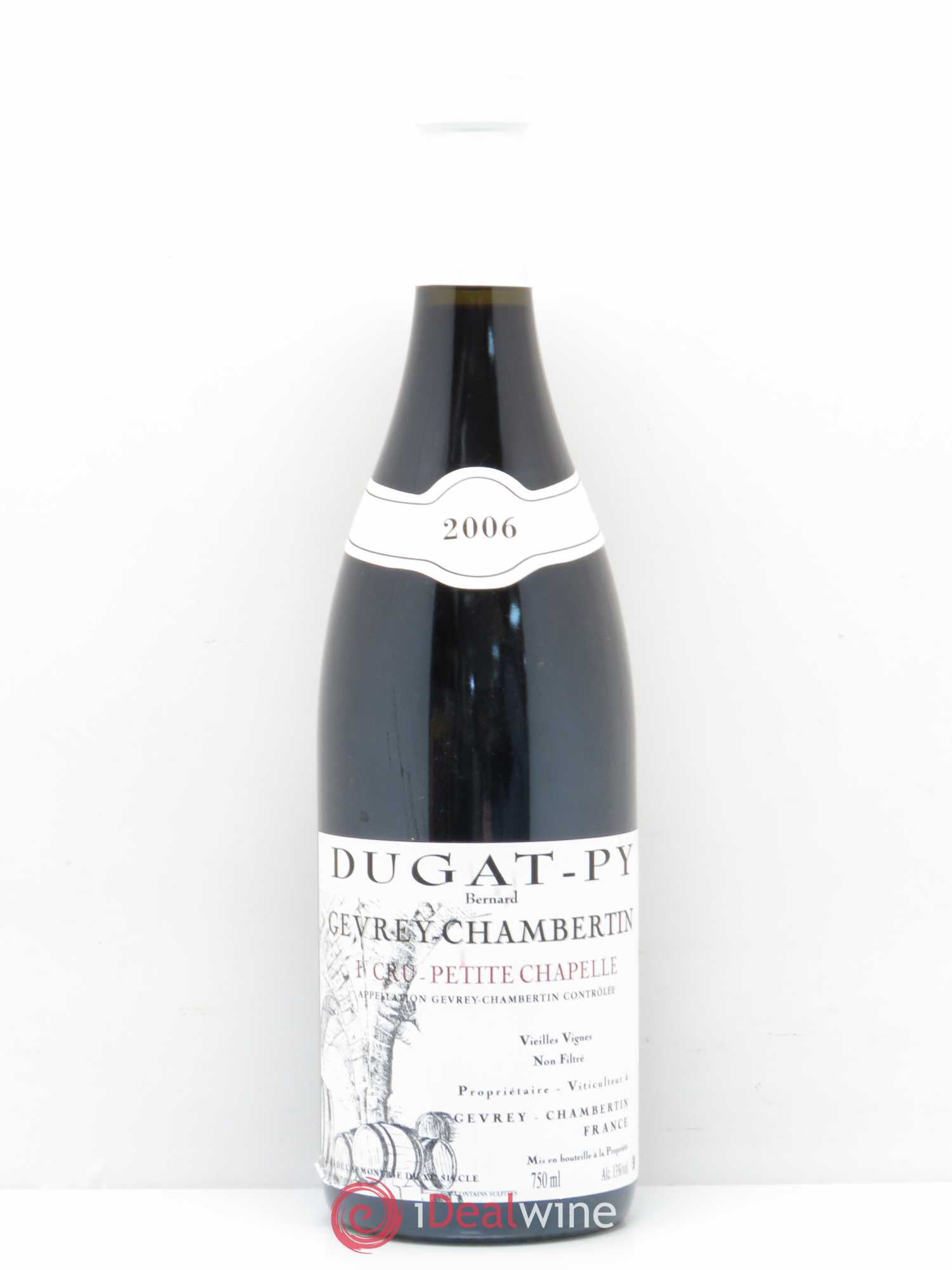 Gevrey-Chambertin 1er Cru Petite Chapelle Vieilles Vignes Dugat-Py vieilles vignes 2006 - Lot de 1 bouteille - 0