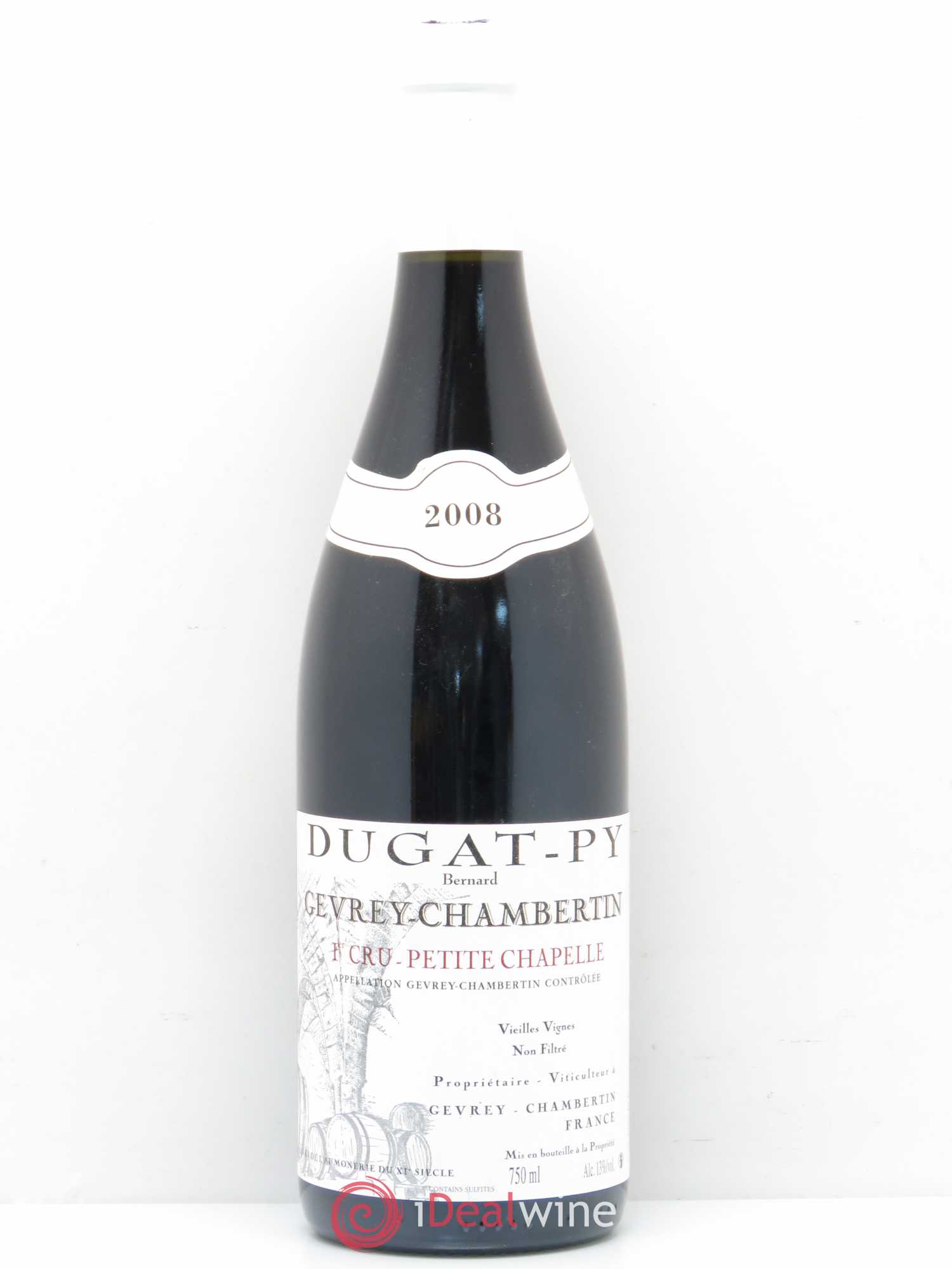 Gevrey-Chambertin 1er Cru Petite Chapelle Vieilles Vignes Dugat-Py vieilles vignes 2008 - Lot de 1 bouteille - 0