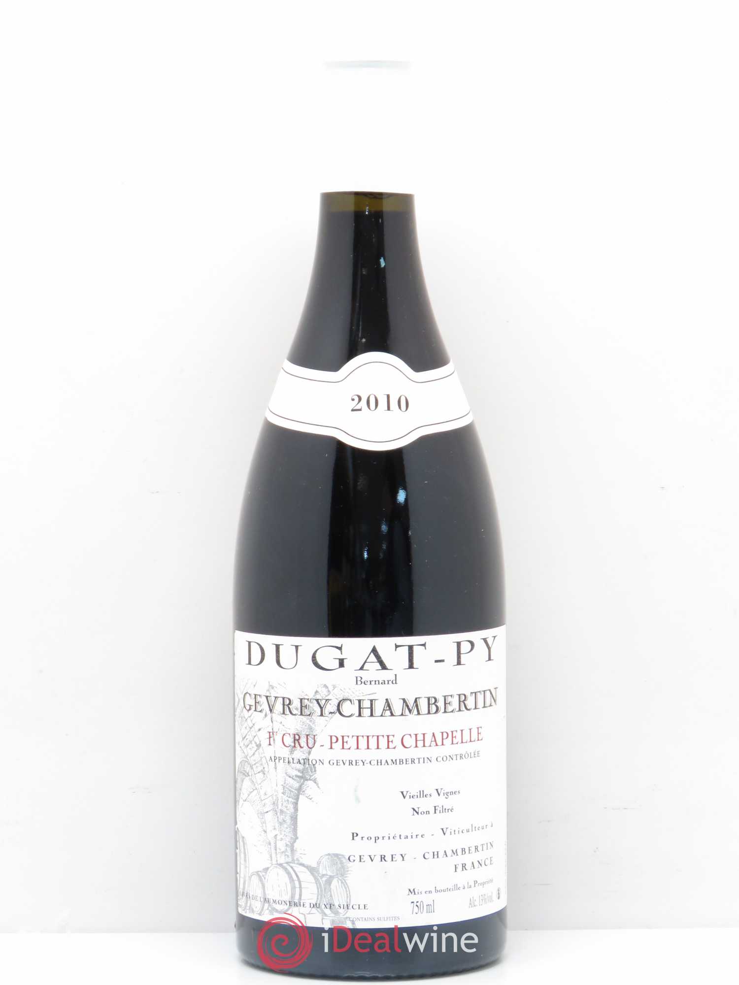 Gevrey-Chambertin 1er Cru Petite Chapelle Vieilles Vignes Dugat-Py vieilles vignes 2010 - Lot de 1 bouteille - 0