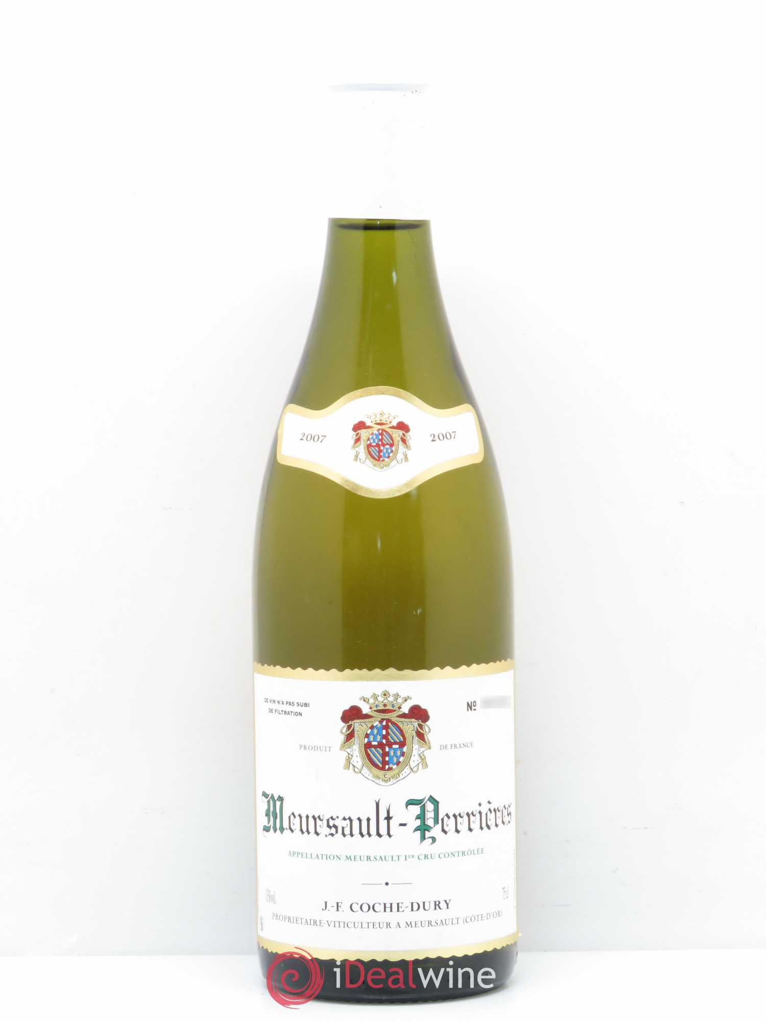 Meursault 1er Cru Perrières Coche Dury (Domaine) 2007 - Lot de 1 bouteille - 0