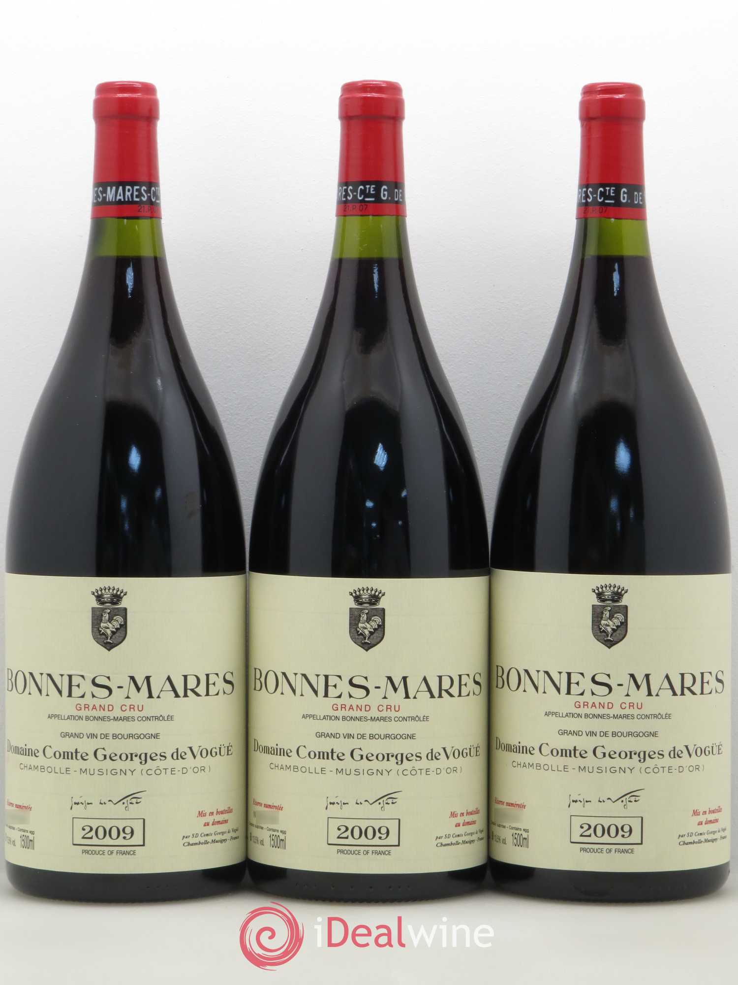 Bonnes-Mares Grand Cru Comte Georges de Vogüé 2009 - Lot de 3 magnums - 0