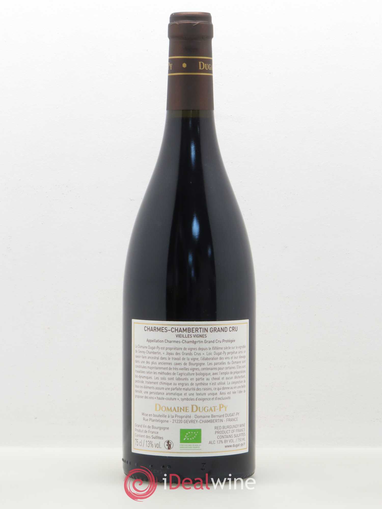 Charmes-Chambertin Grand Cru Dugat-Py Vieilles Vignes  2017 - Lot de 1 bouteille - 1