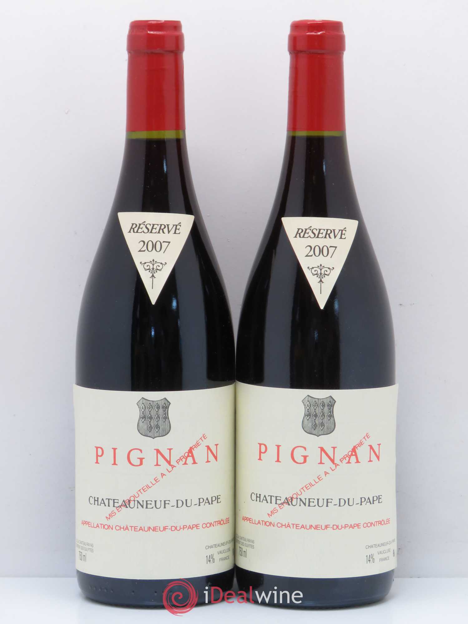 Châteauneuf-du-Pape Pignan Emmanuel Reynaud 2007 - Lot de 2 bouteilles - 0