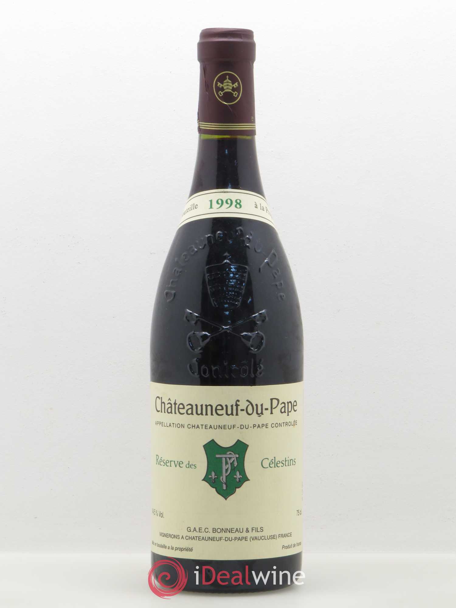Châteauneuf-du-Pape Réserve des Célestins Henri Bonneau & Fils 1998 - Lot de 1 bouteille - 0