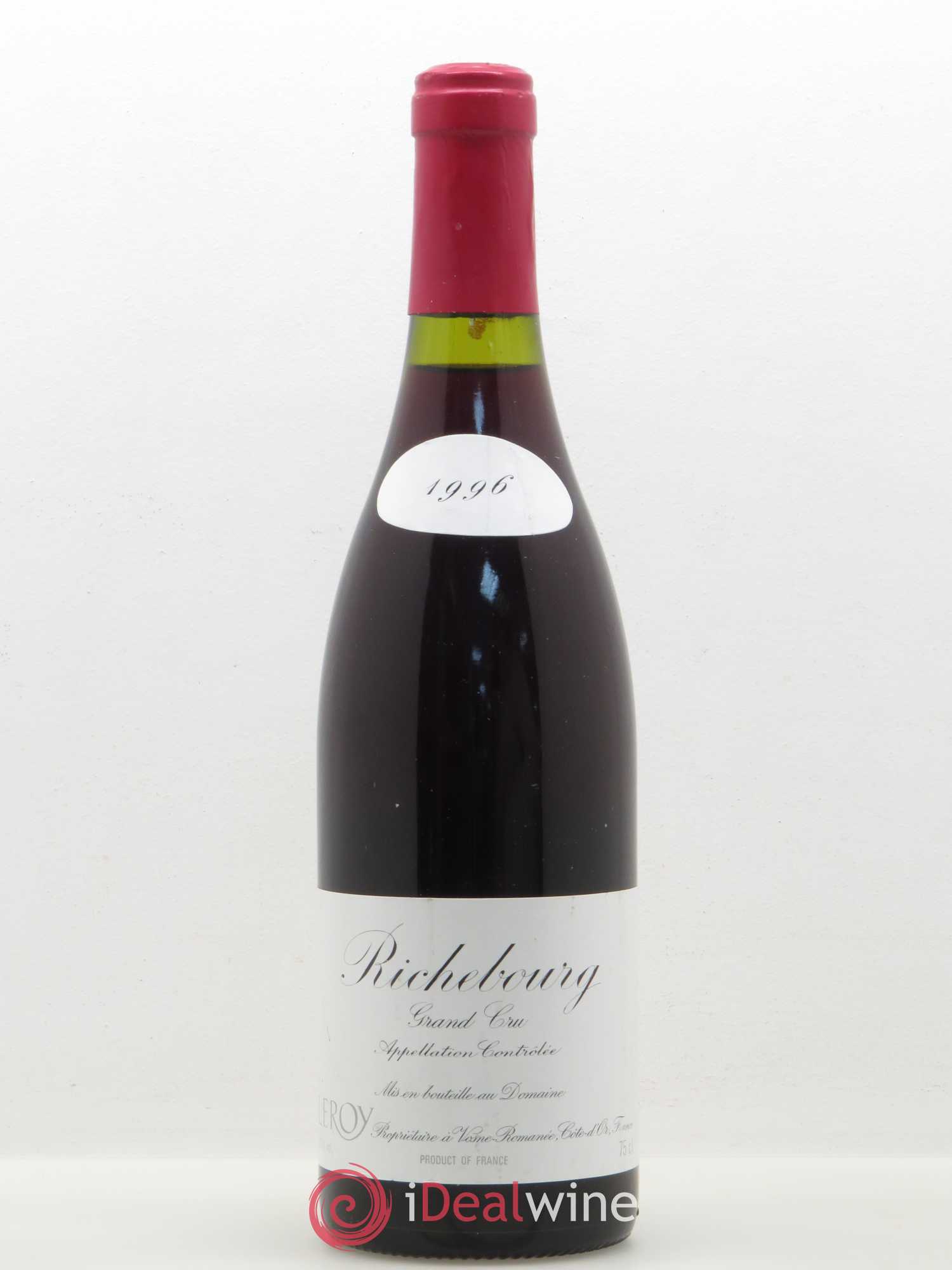 Richebourg Grand Cru Leroy (Domaine) 1996 - Lot de 1 bouteille - 0