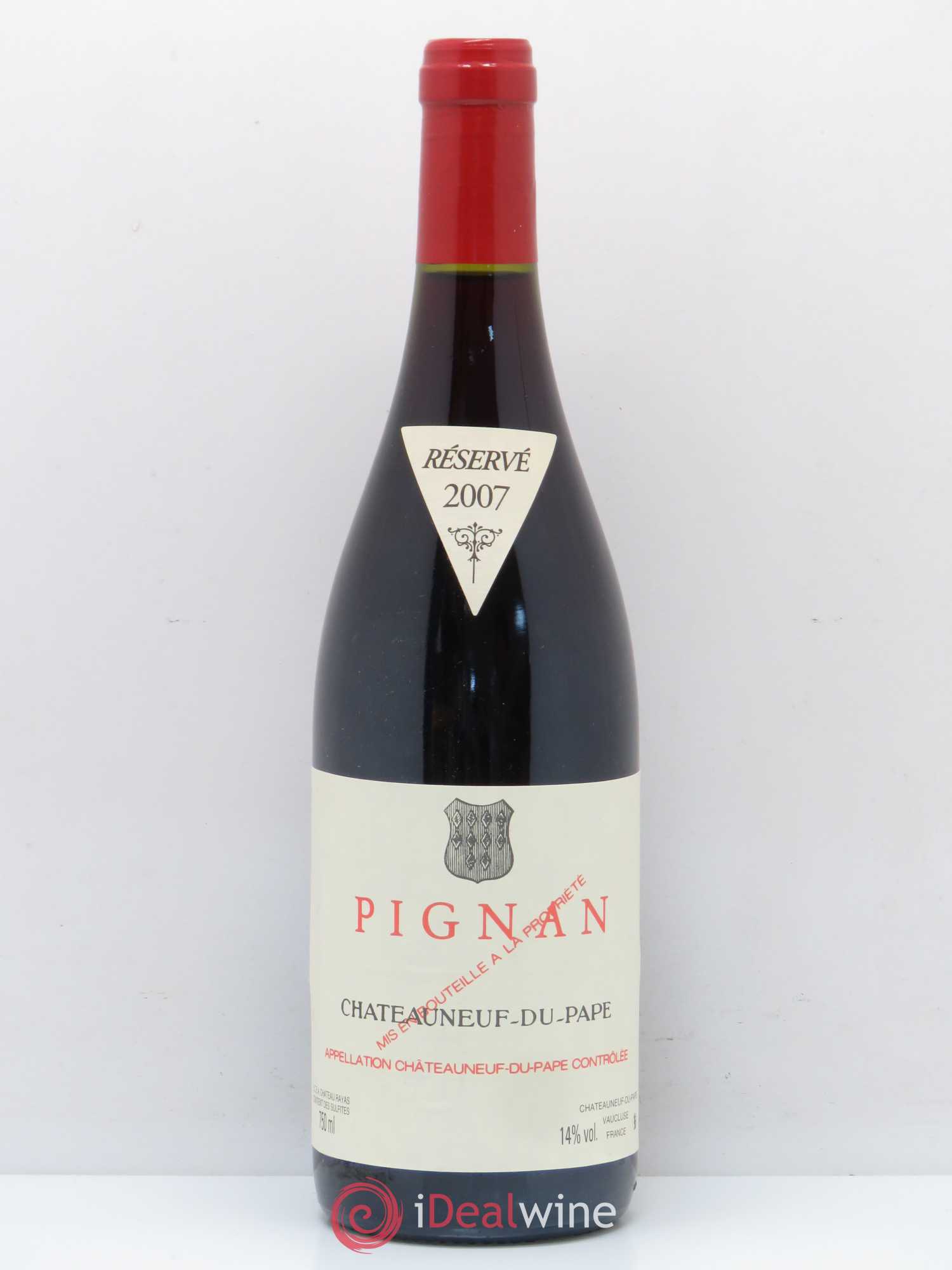Châteauneuf-du-Pape Pignan Emmanuel Reynaud 2007 - Lot de 1 bouteille - 0
