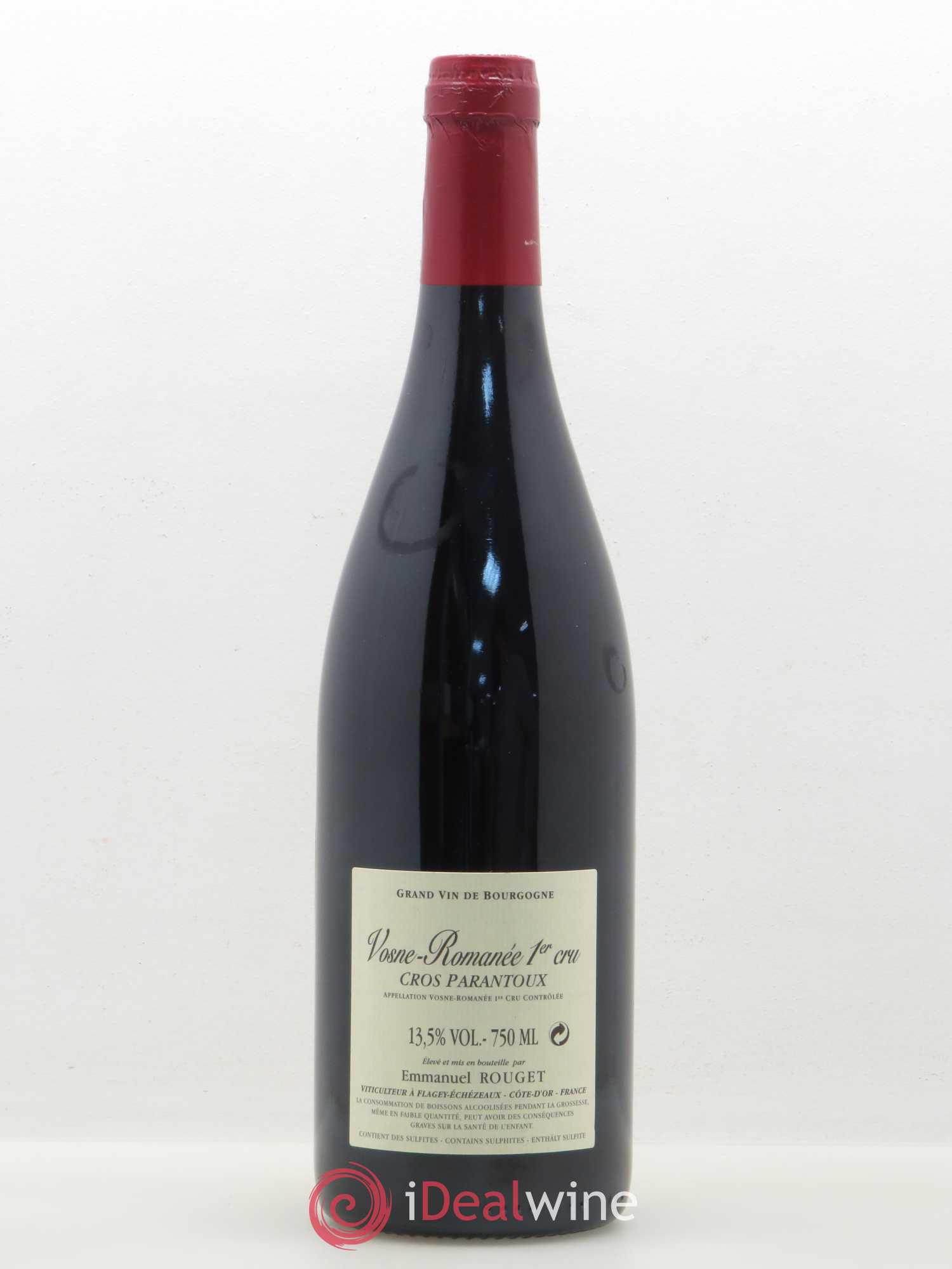 Vosne-Romanée 1er Cru Cros Parantoux Emmanuel Rouget 2012 - Lot de 1 bouteille - 1