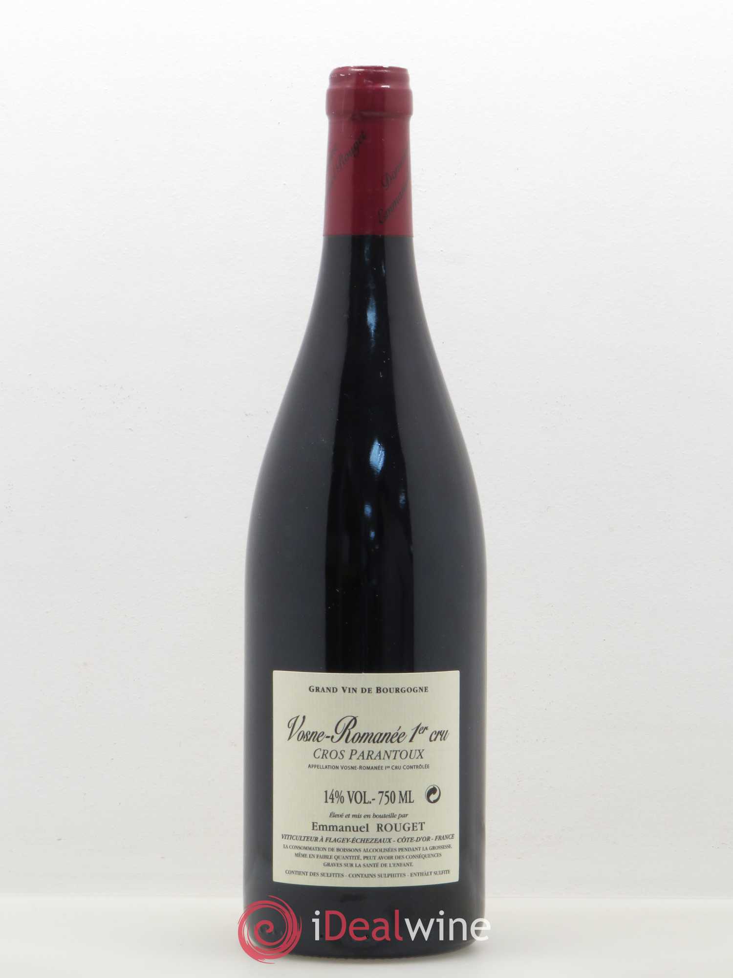 Vosne-Romanée 1er Cru Cros Parantoux Emmanuel Rouget 2015 - Lot de 1 bouteille - 1