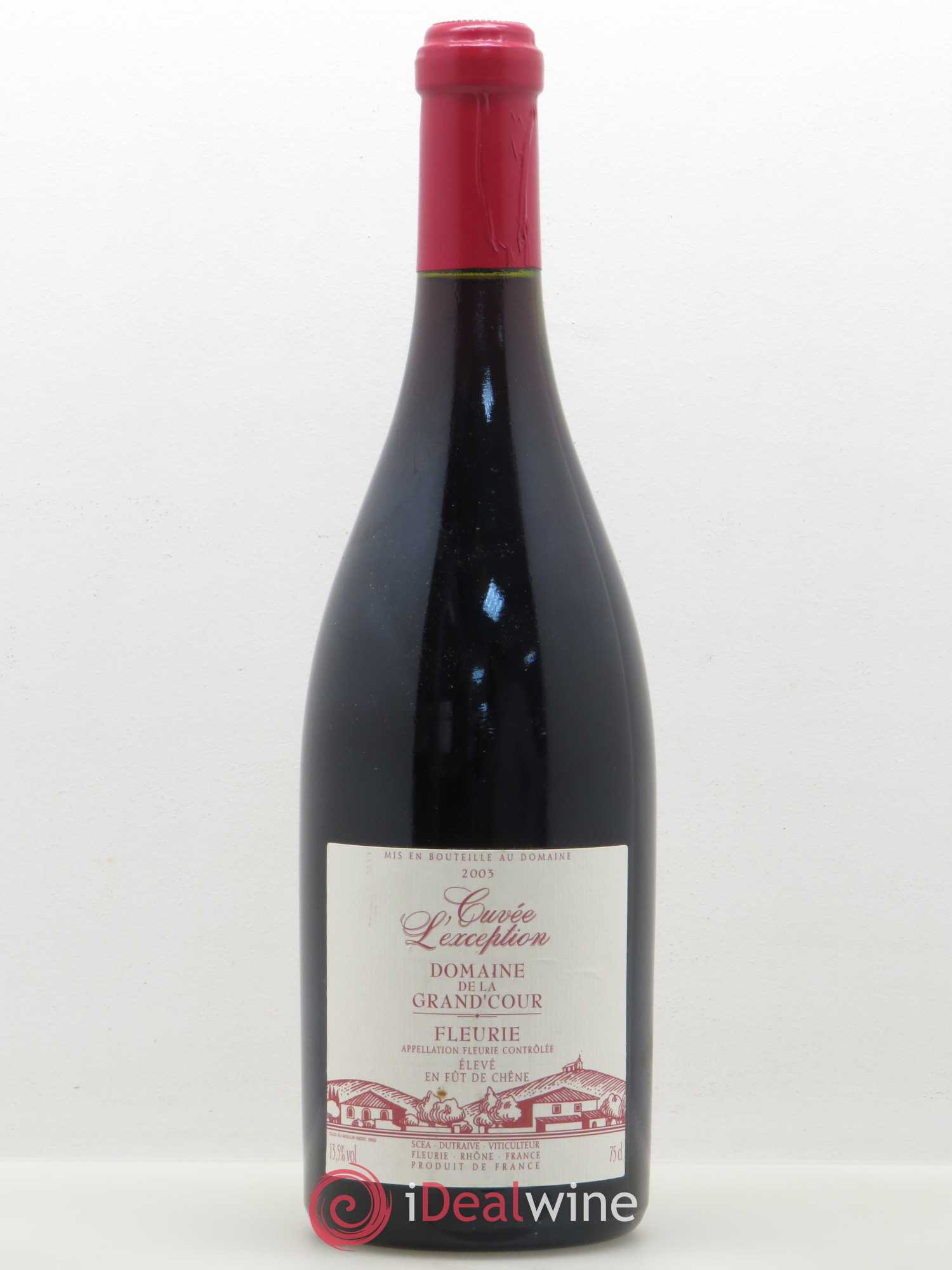 Fleurie Grand'cour (Domaine de la) - Jean-Louis Dutraive L'exception 2003 - Lot de 1 bouteille - 0