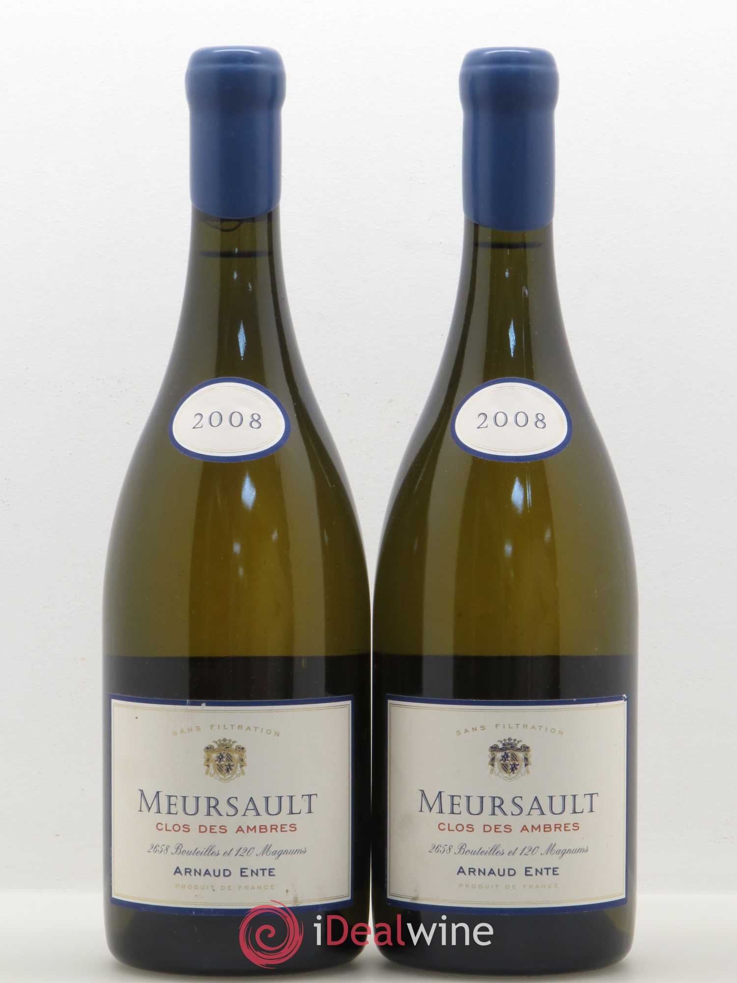 Meursault Clos des Ambres Arnaud Ente 2008 - Lot de 2 bouteilles - 0