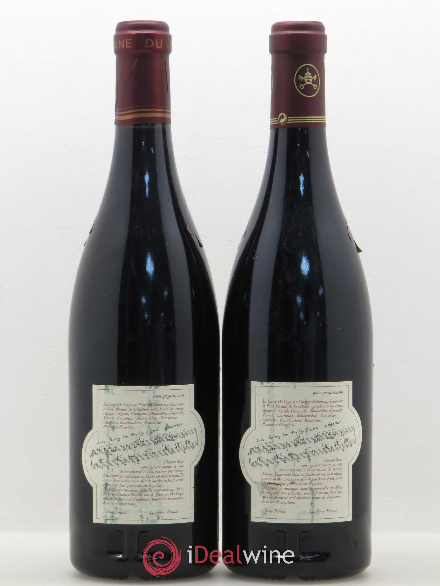 Châteauneuf-du-Pape Domaine du Pégau Cuvée Da Capo Paul et Laurence Féraud 2000 - Lot de 2 bouteilles - 1
