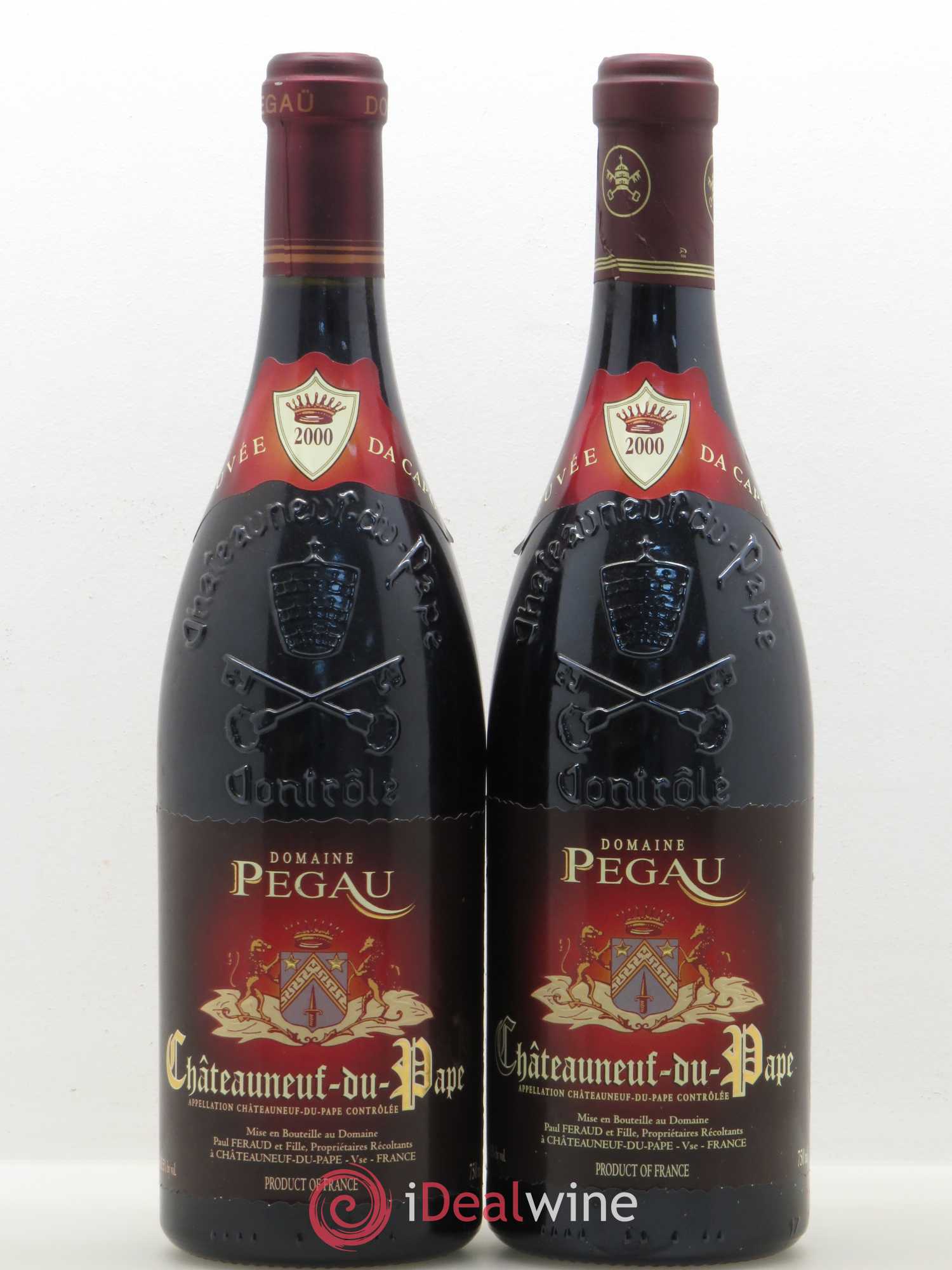 Châteauneuf-du-Pape Domaine du Pégau Cuvée Da Capo Paul et Laurence Féraud 2000 - Lot de 2 bouteilles - 0