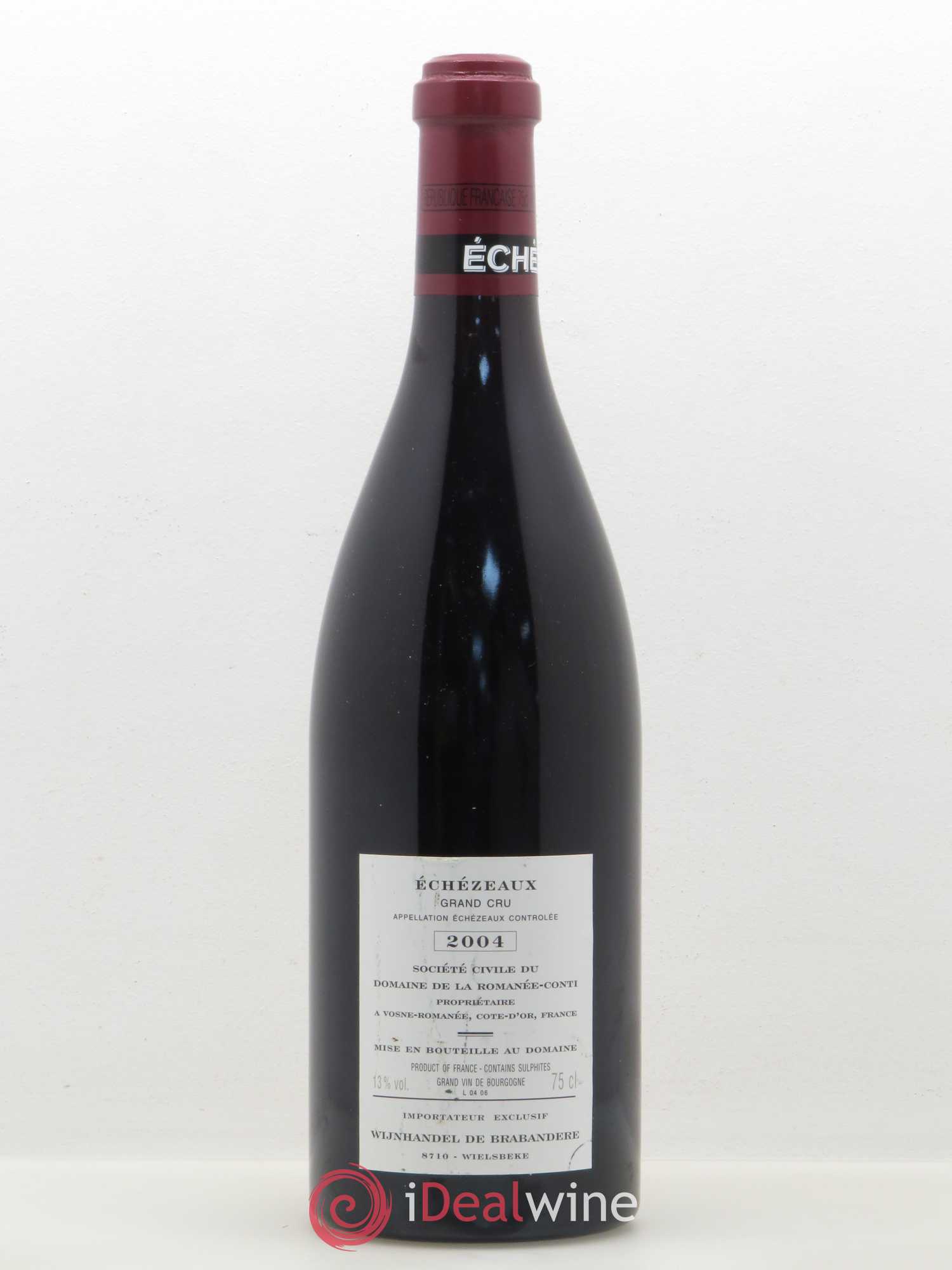 Echezeaux Grand Cru Domaine de la Romanée-Conti 2004 - Lot de 1 bouteille - 1