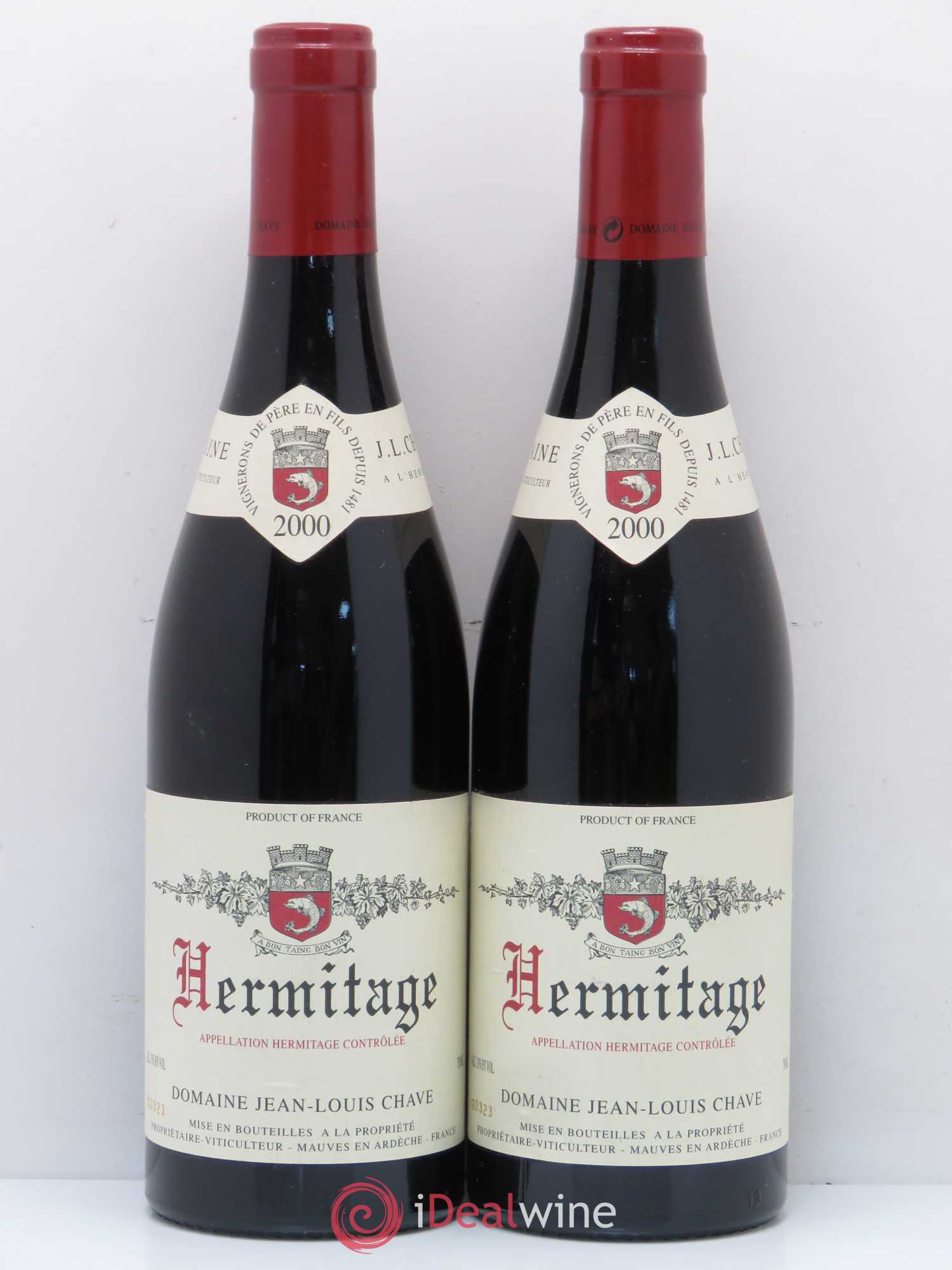 Hermitage Jean-Louis Chave 2000 - Lot de 2 bouteilles - 0