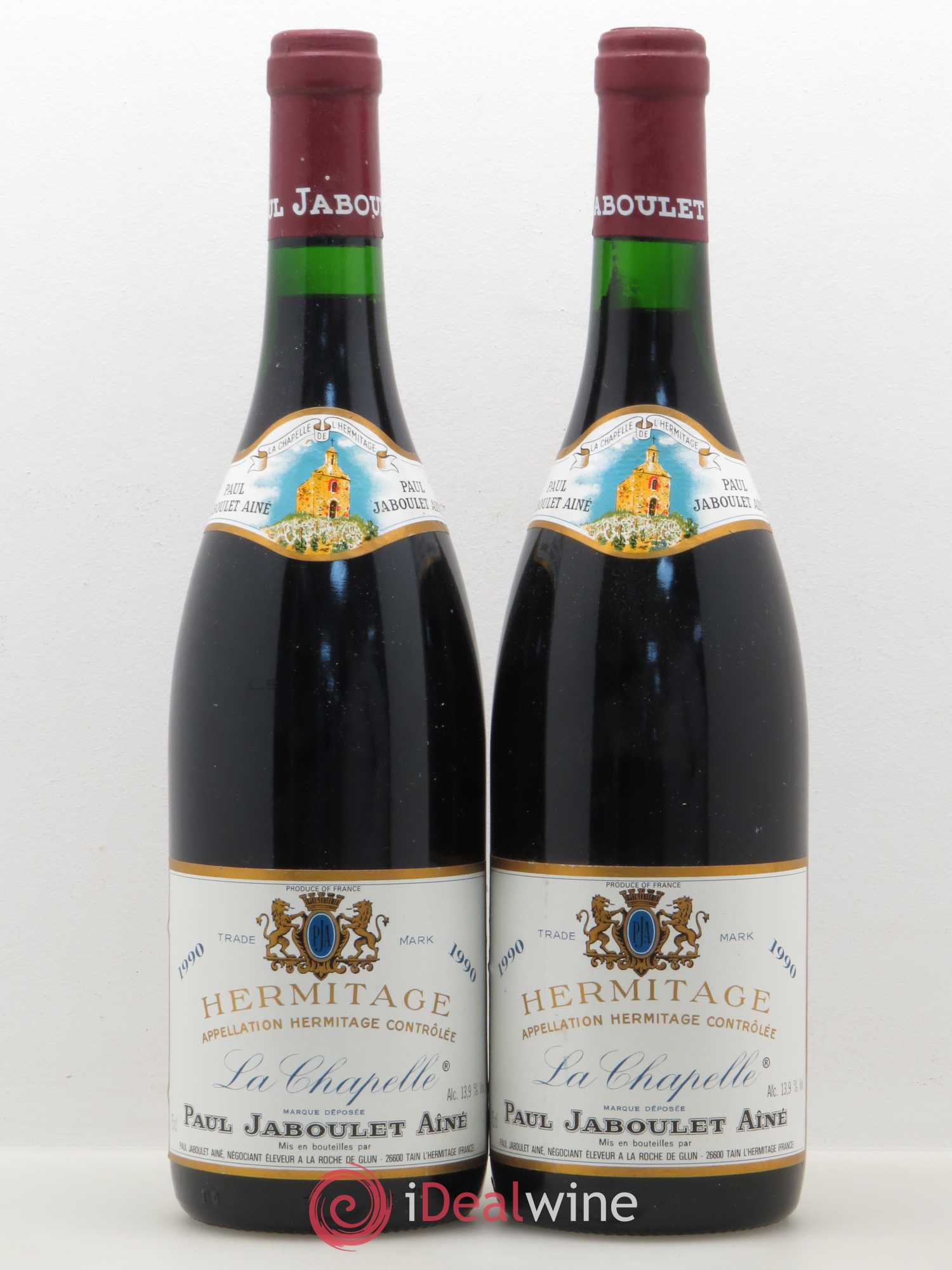 Hermitage La Chapelle Paul Jaboulet Ainé 1990 - Lot de 2 bouteilles - 0