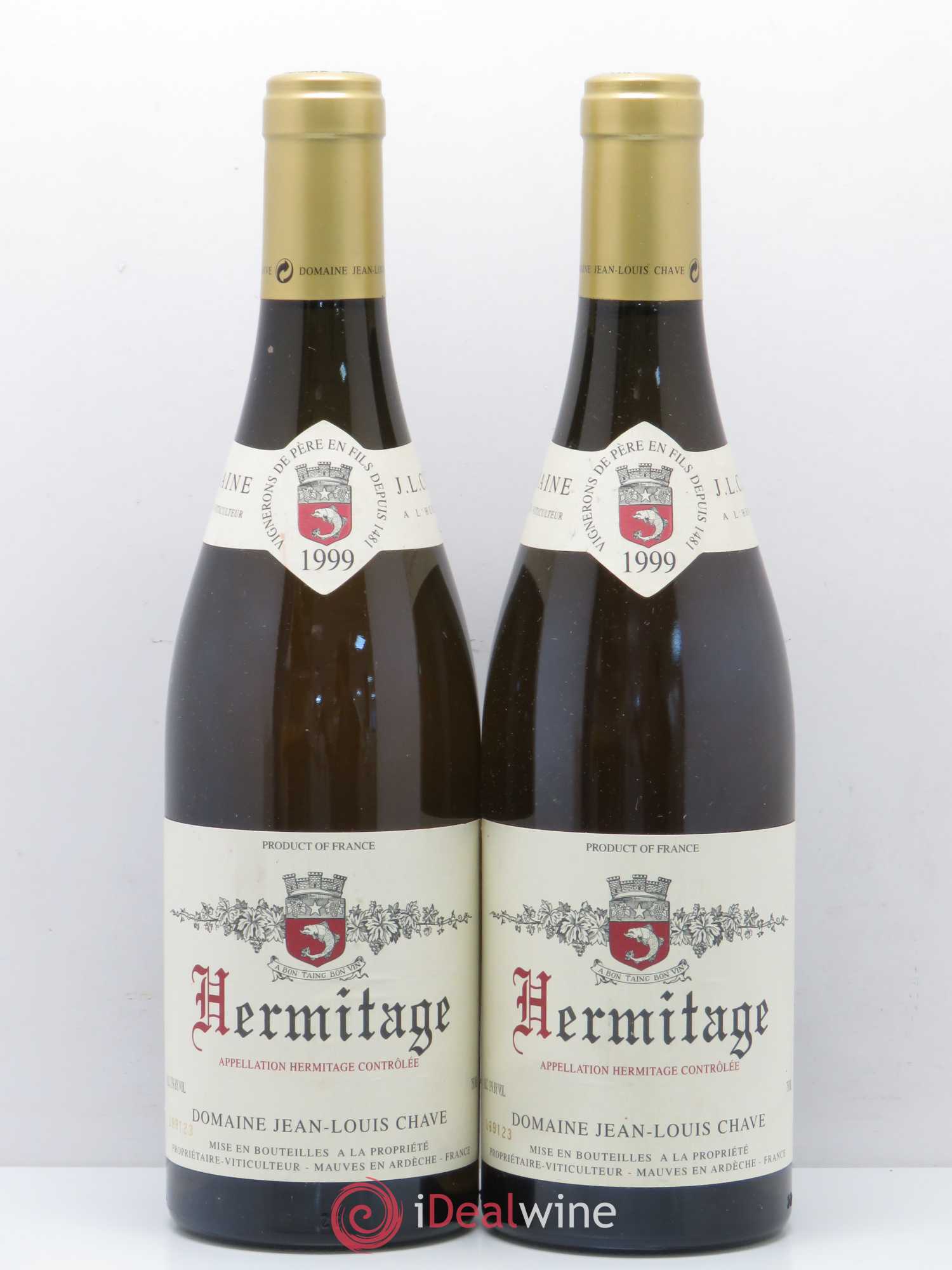 Hermitage Jean-Louis Chave 1999 - Lot de 2 bouteilles - 0
