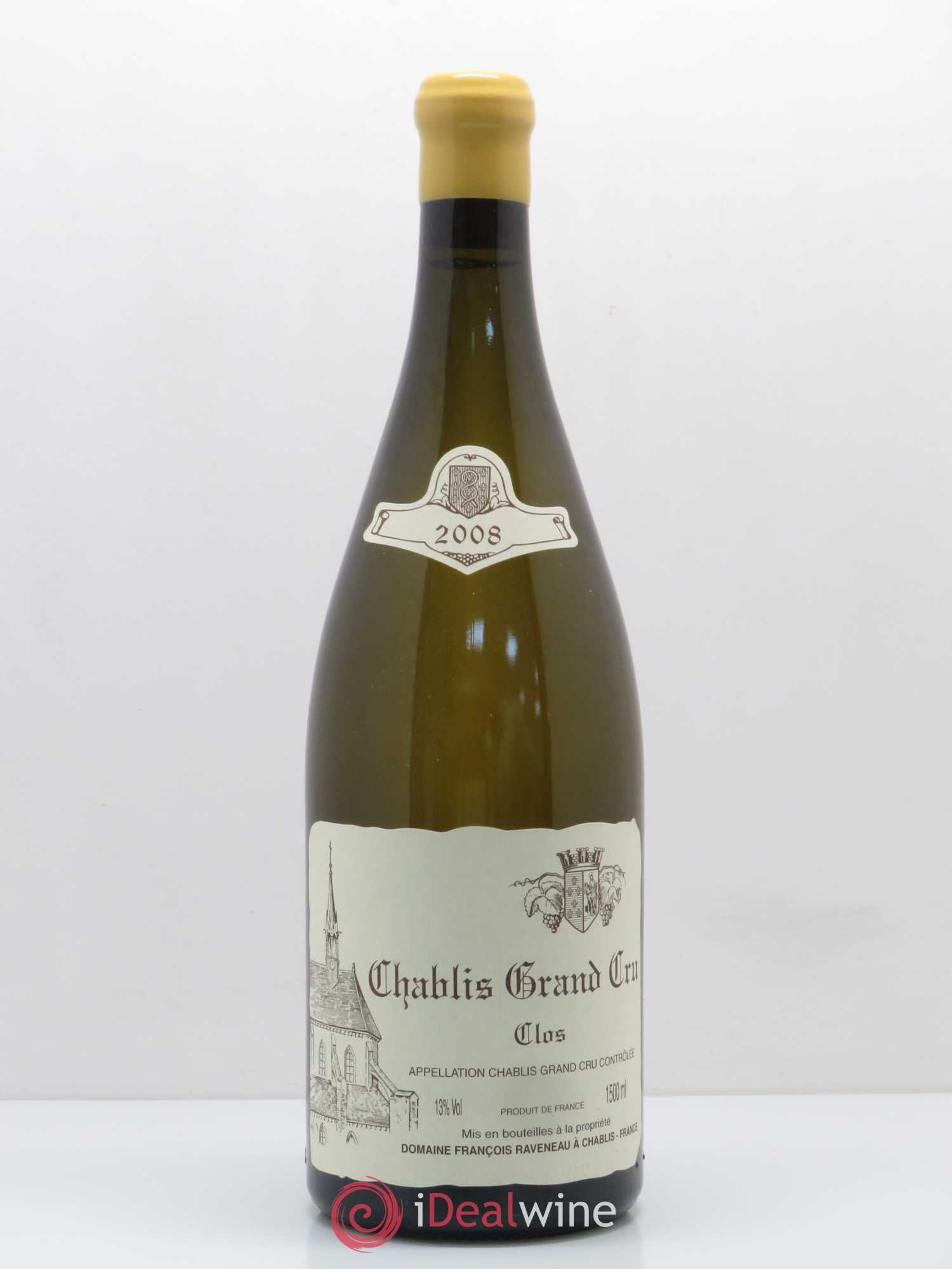 Chablis Grand Cru Clos Raveneau (Domaine) 2008 - Posten von 1 Magnum - 0