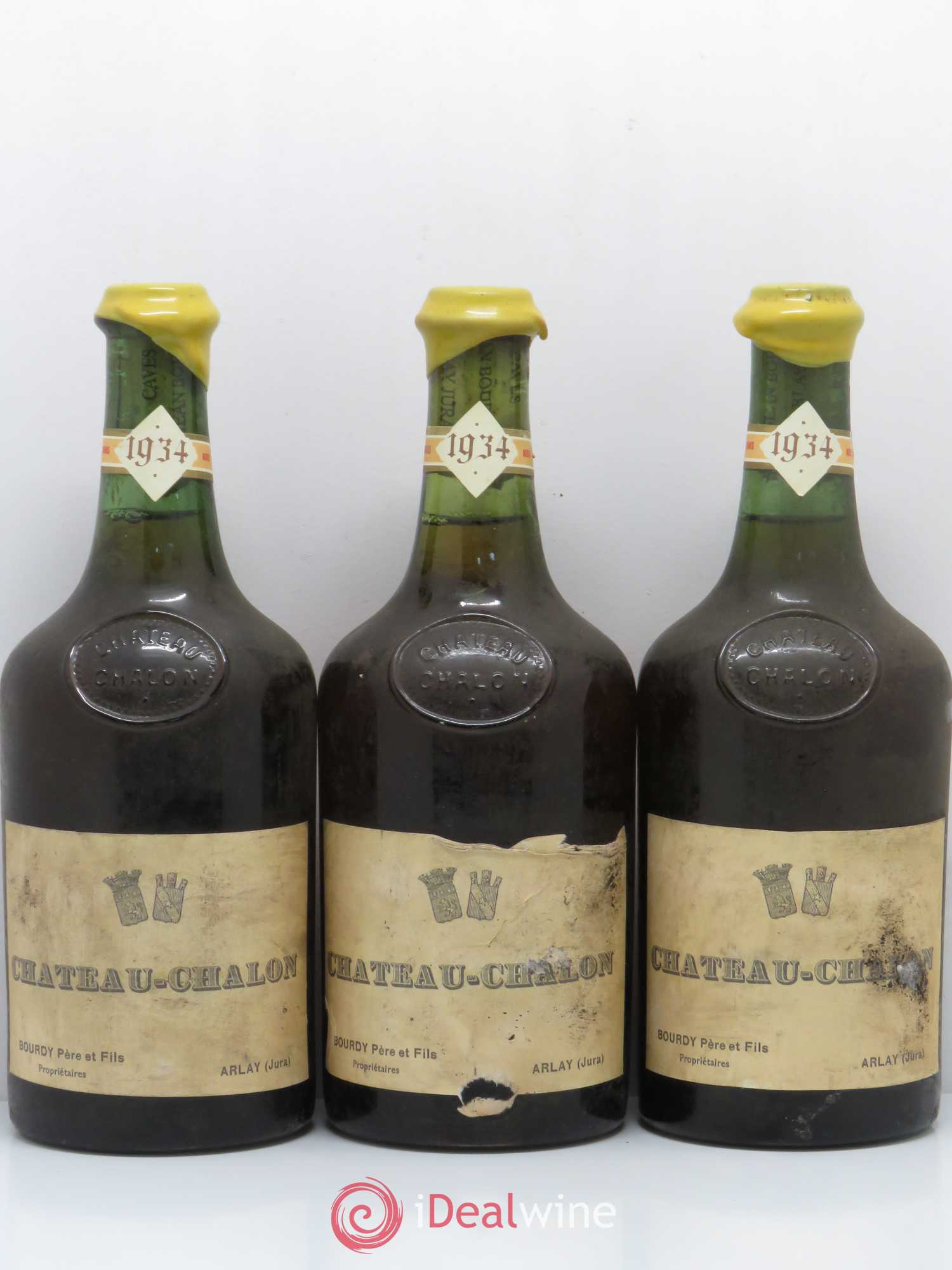 Château-Chalon Bourdy 1934 - Posten von 3 Flaschen - 0