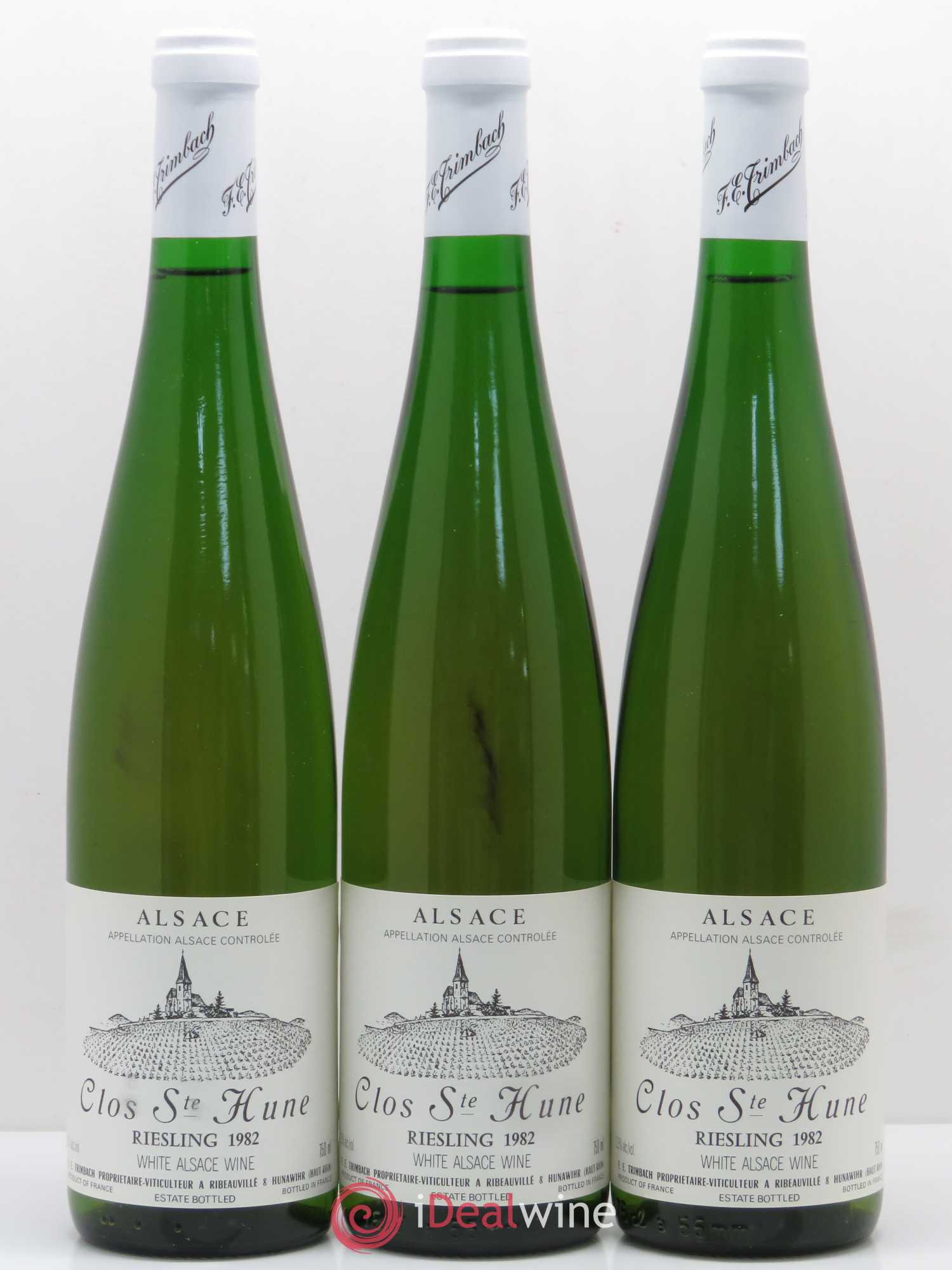 Alsace Riesling Clos Sainte-Hune Trimbach (Domaine) 1982 - Lot de 3 bouteilles - 0