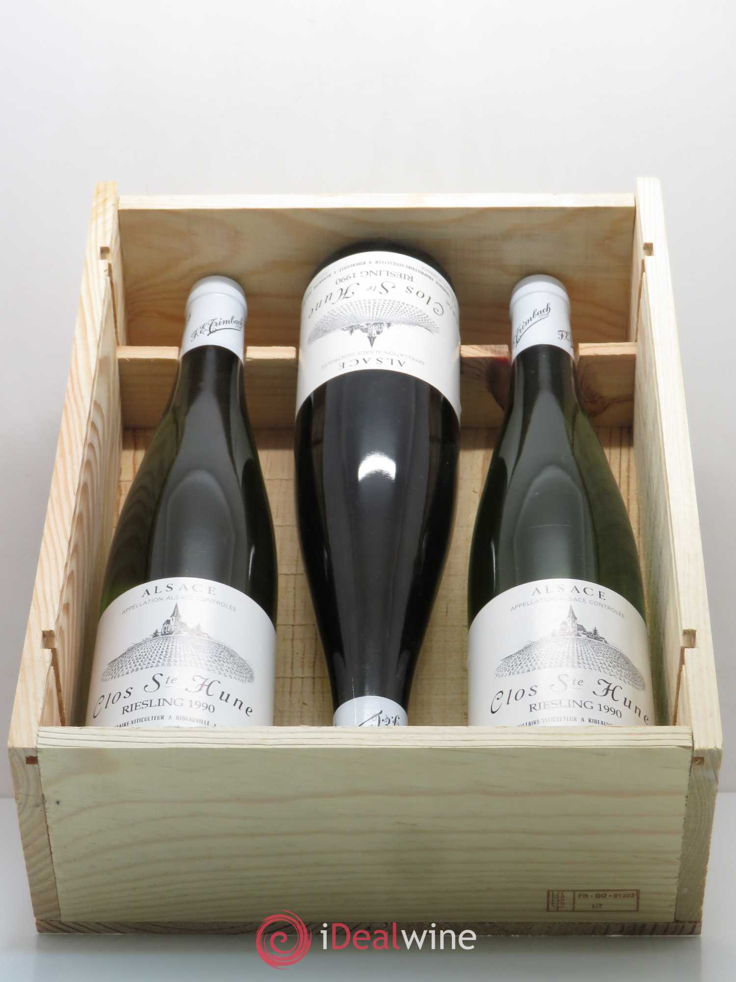 Alsace Riesling Clos Sainte-Hune Trimbach (Domaine) 1990 - Lot de 3 bouteilles - 2
