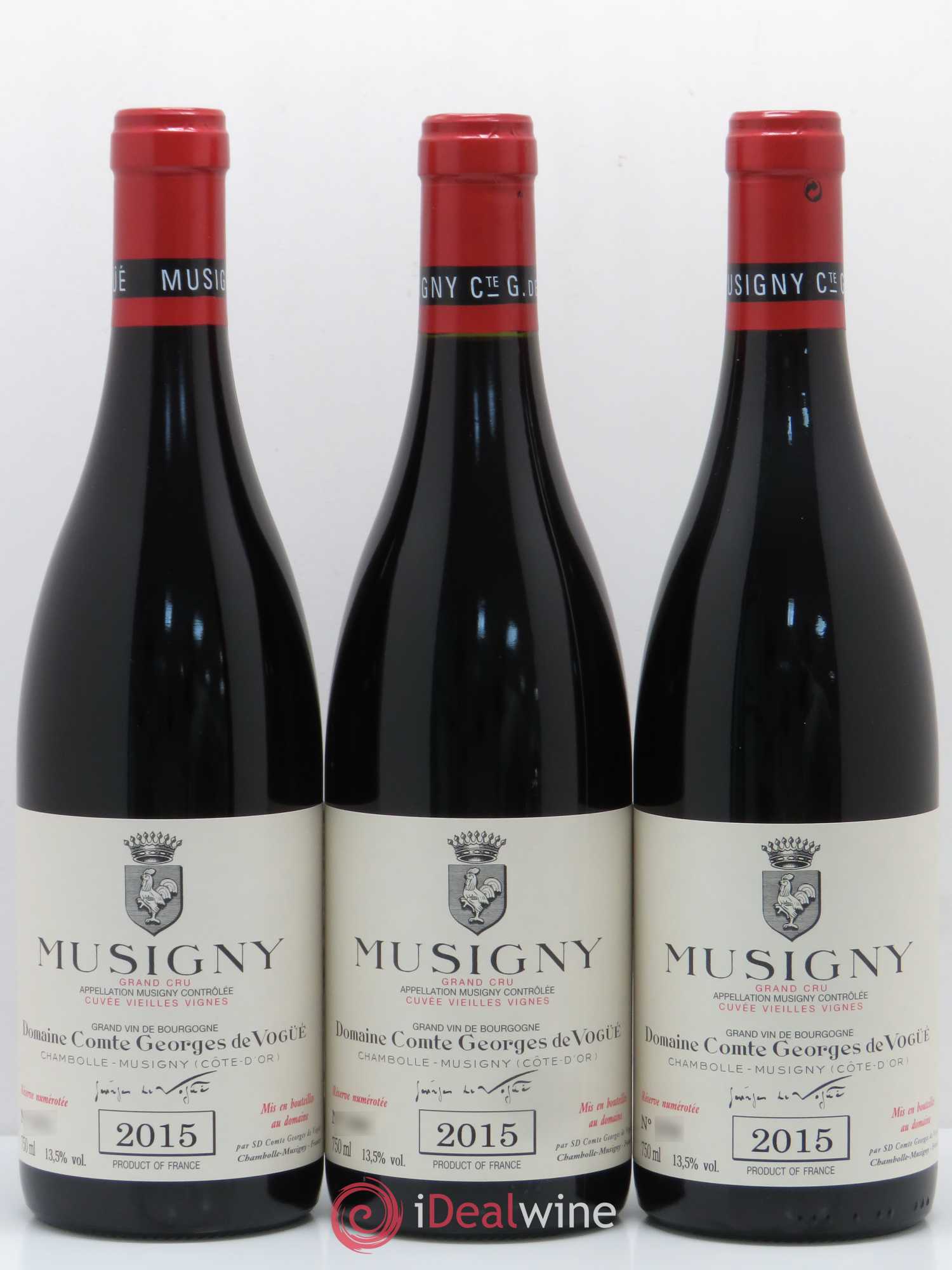 Musigny Grand Cru Cuvée Vieilles Vignes Comte Georges de Vogüé 2015 - Lot de 3 bouteilles - 0