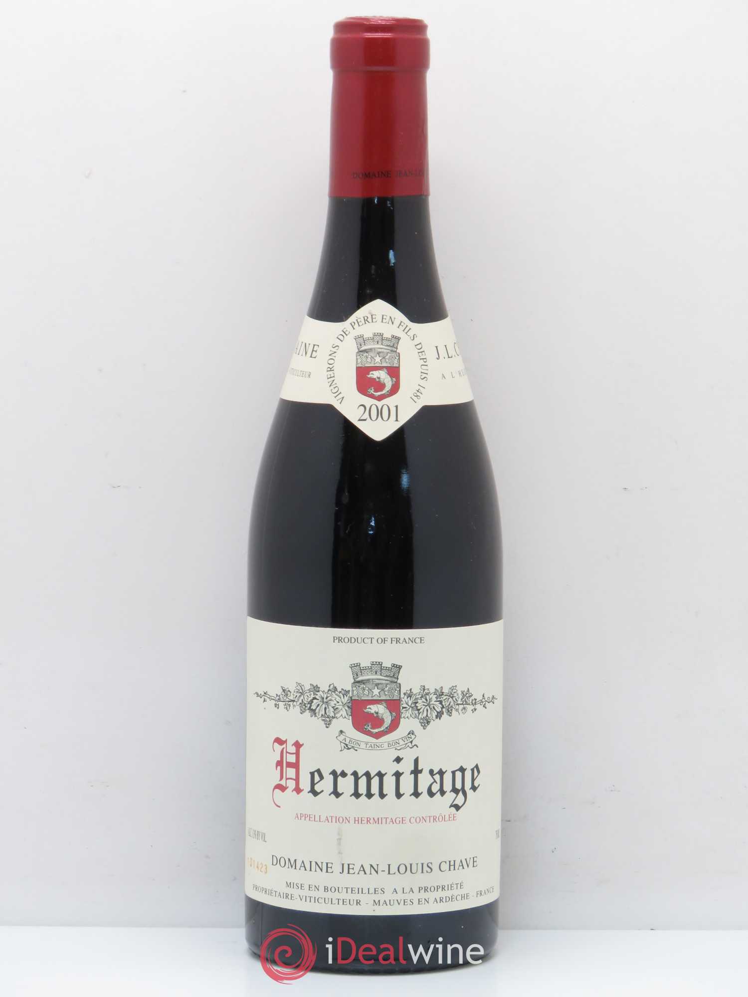 Hermitage Jean-Louis Chave 2001 - Lot de 1 bouteille - 0