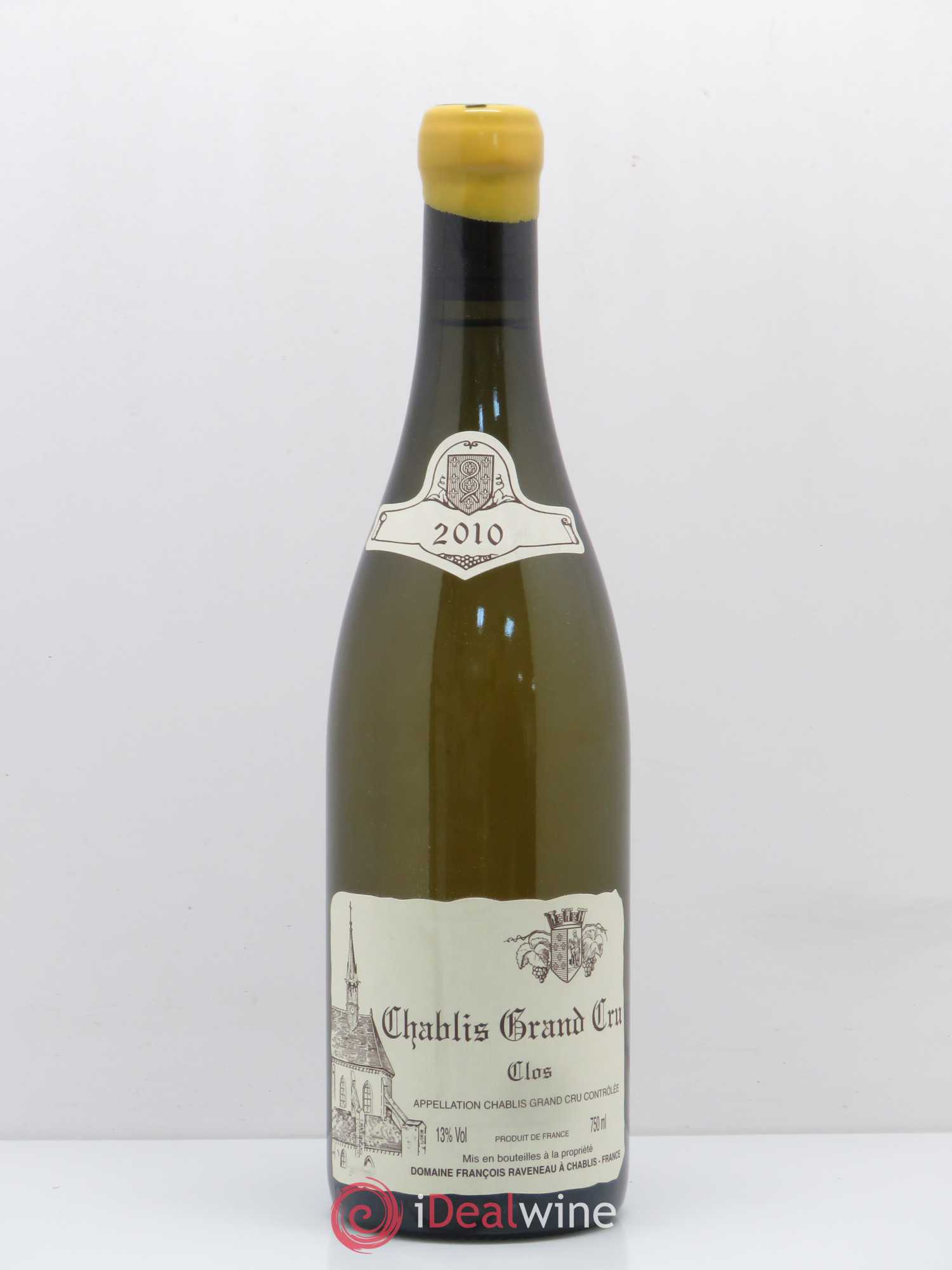 Chablis Grand Cru Clos Raveneau (Domaine) 2010 - Lot de 1 bouteille - 0