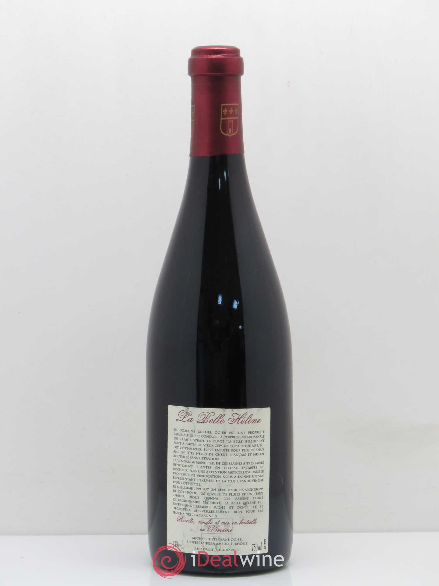 Côte-Rôtie La Belle Hélène Stéphane Ogier 1999 - Lot de 1 bouteille - 1