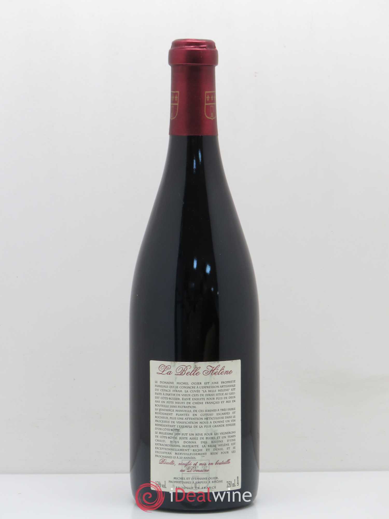 Côte-Rôtie La Belle Hélène Stéphane Ogier 1999 - Lot de 1 bouteille - 1