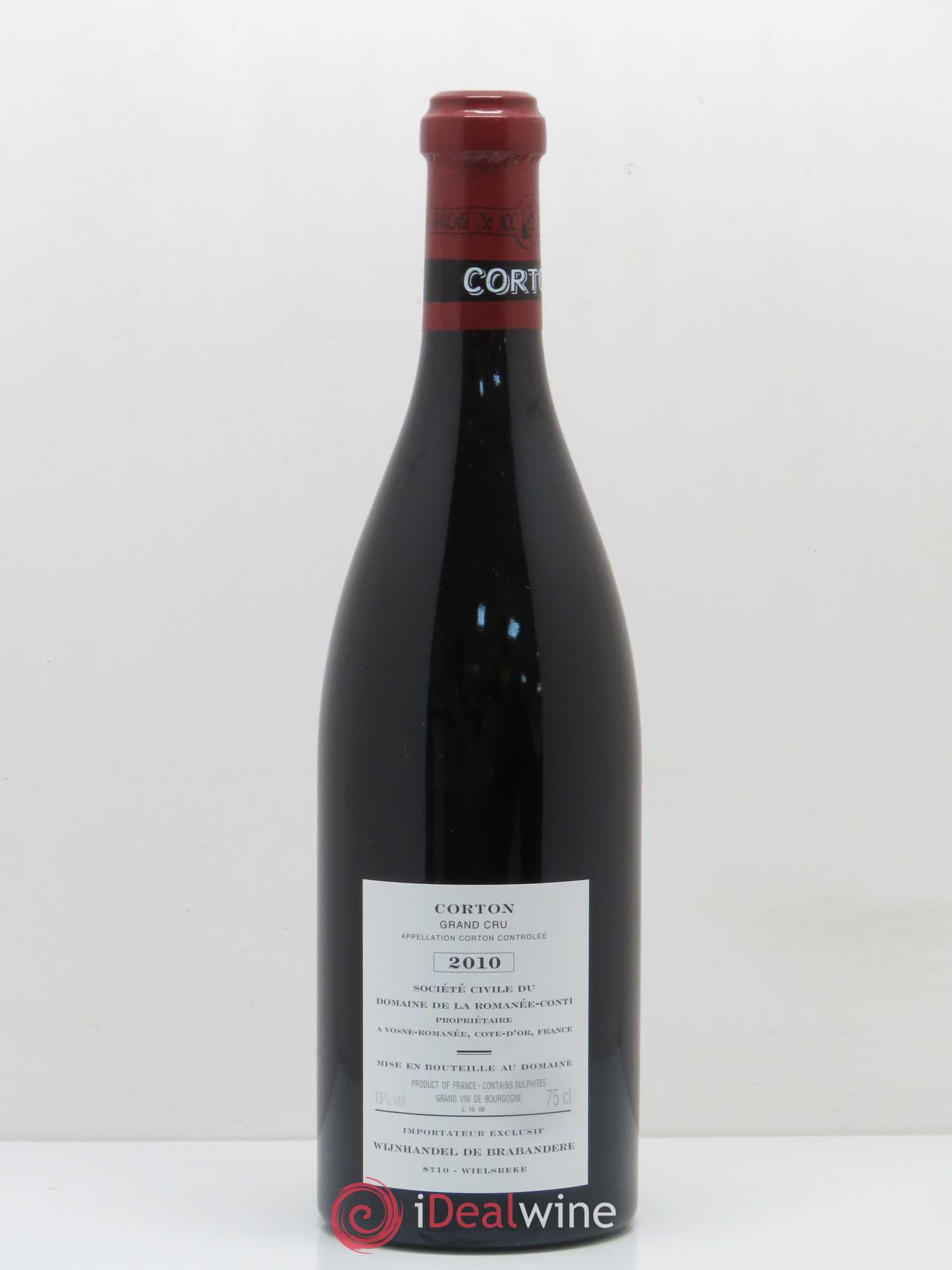 Corton Grand Cru Domaine de la Romanée-Conti 2010 - Lot de 1 bouteille - 1