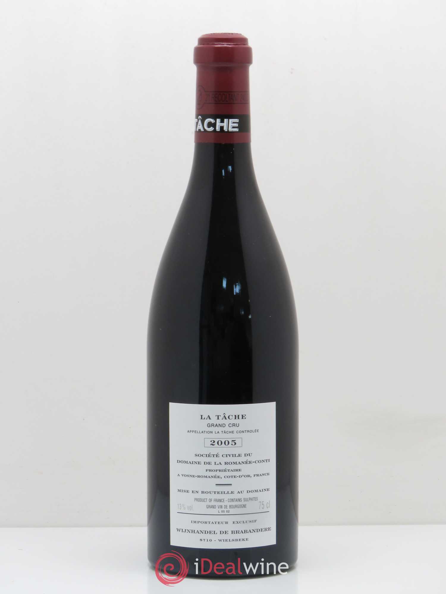 La Tâche Grand Cru Domaine de la Romanée-Conti 2005 - Lot de 1 bouteille - 1