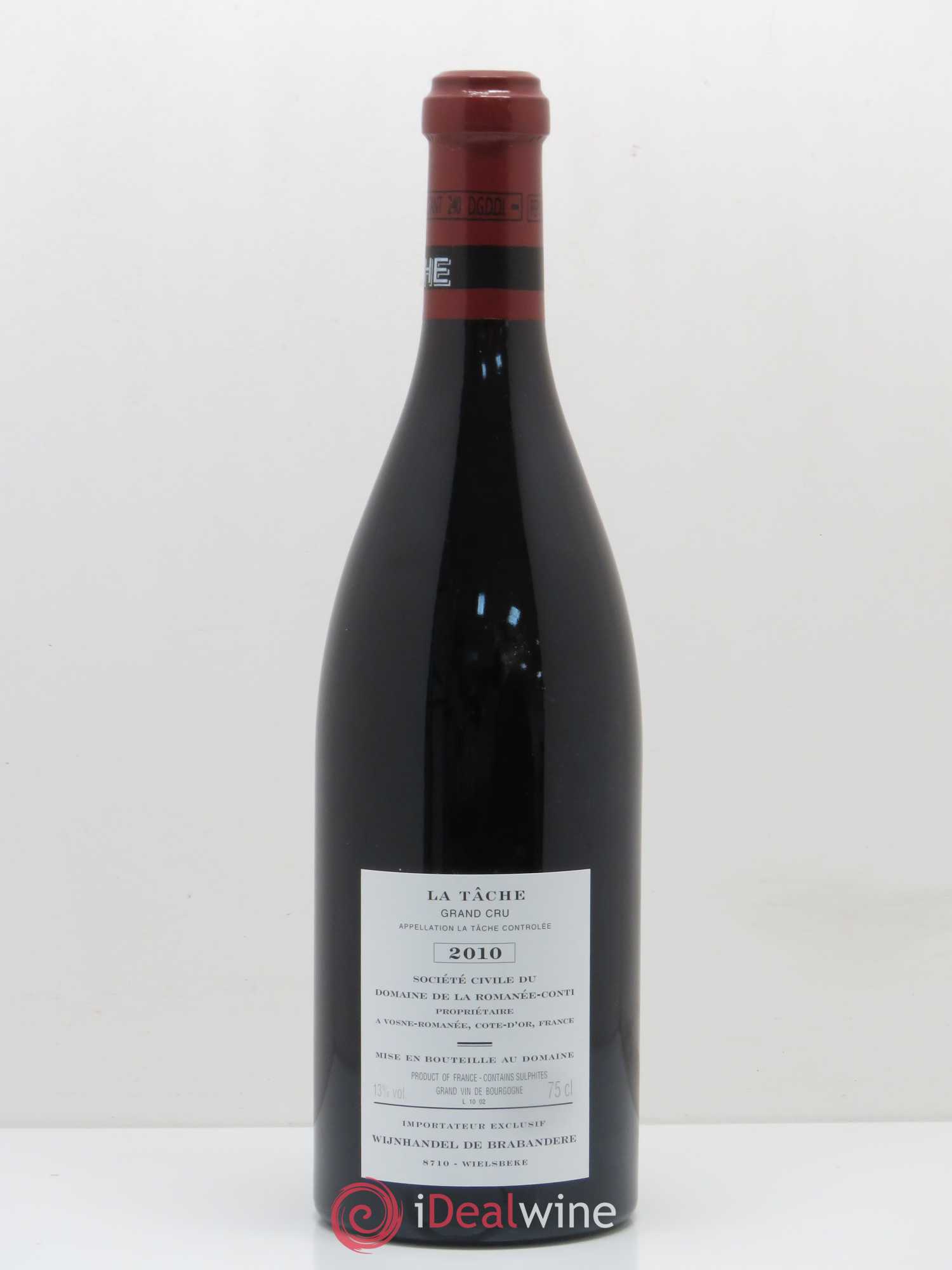 La Tâche Grand Cru Domaine de la Romanée-Conti 2010 - Lot de 1 bouteille - 1