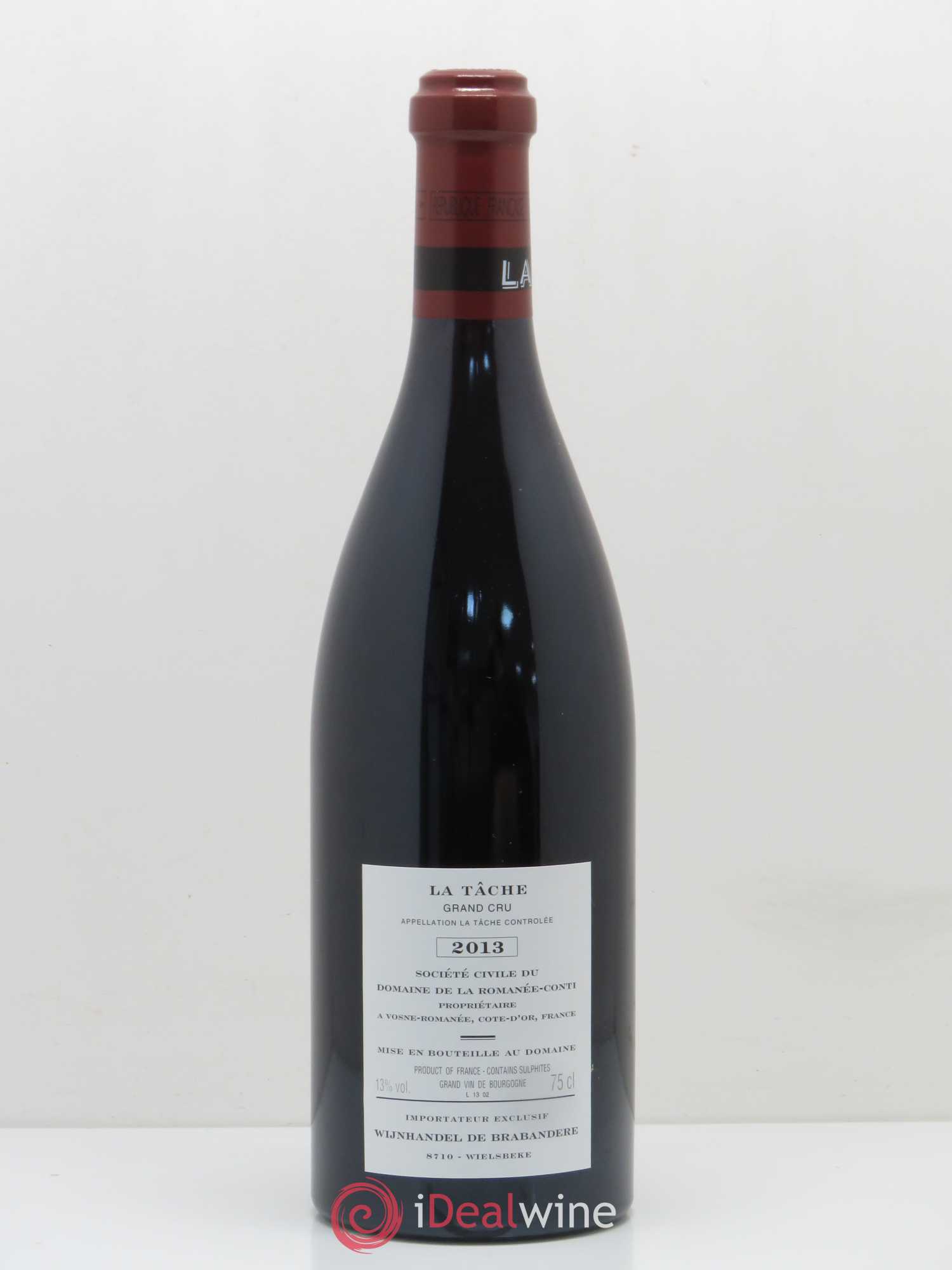 La Tâche Grand Cru Domaine de la Romanée-Conti 2013 - Lot de 1 bouteille - 1
