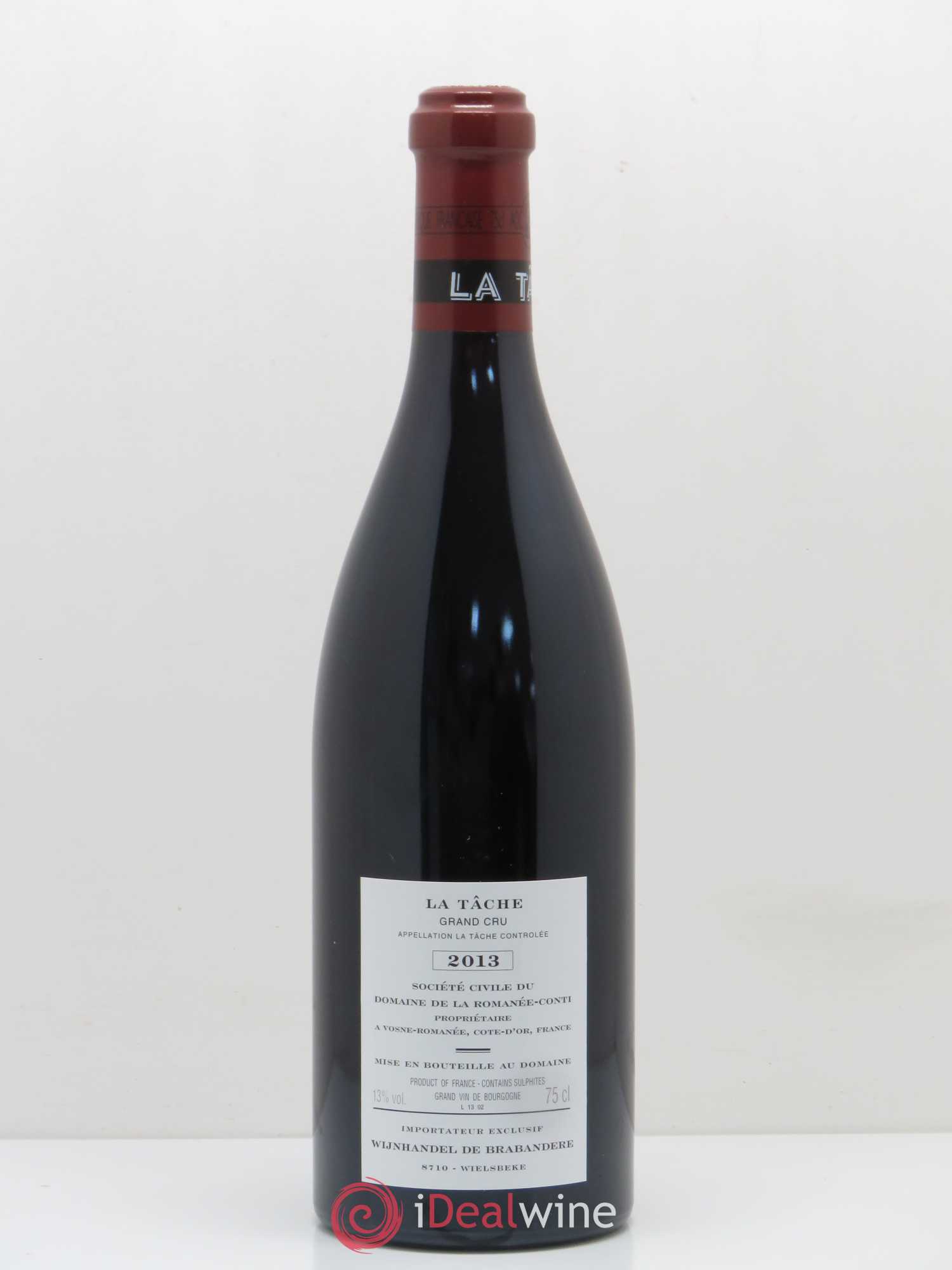La Tâche Grand Cru Domaine de la Romanée-Conti 2013 - Lot de 1 bouteille - 1