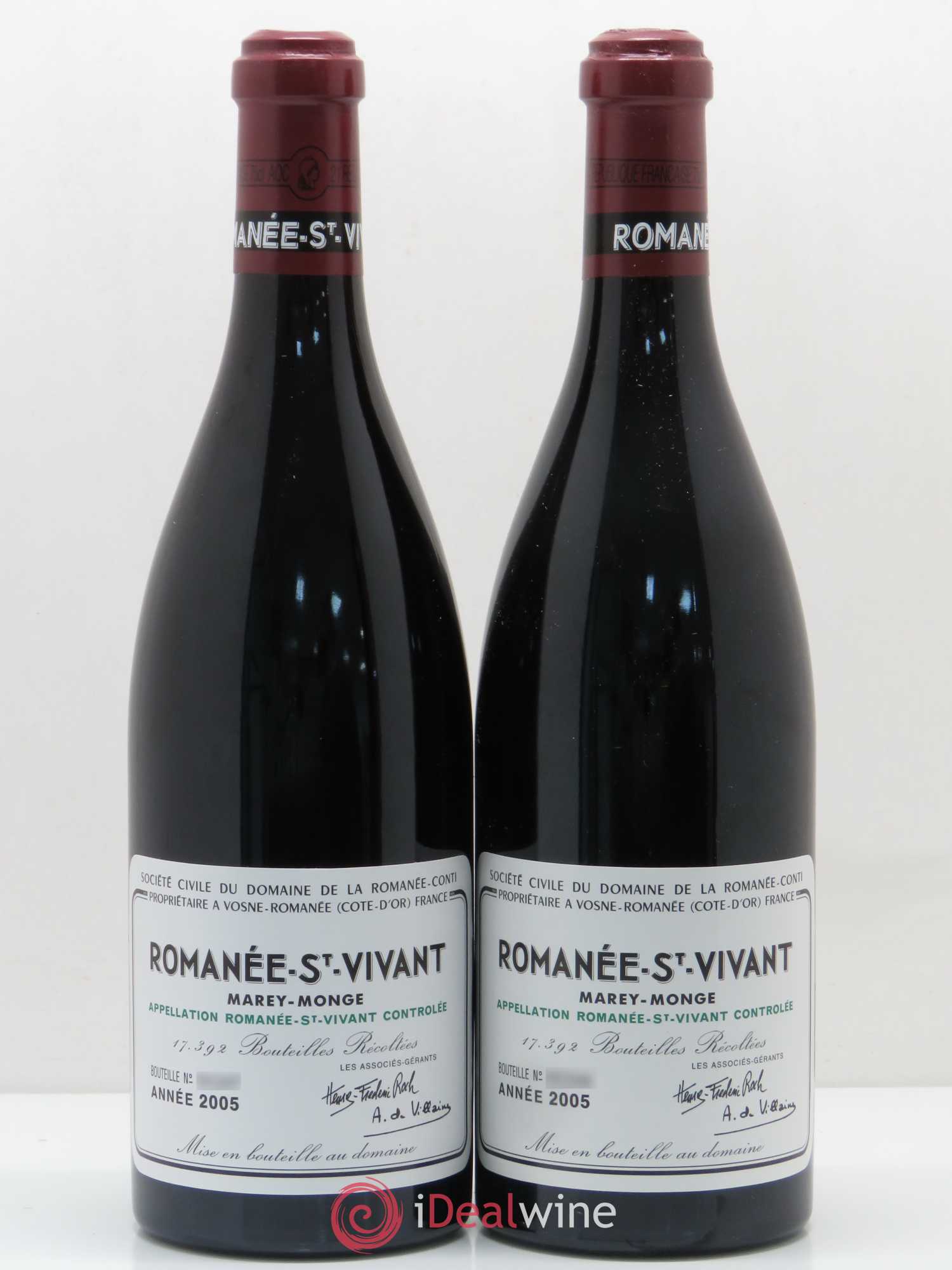 Romanée-Saint-Vivant Grand Cru Domaine de la Romanée-Conti 2005 - Lot de 2 bouteilles - 0
