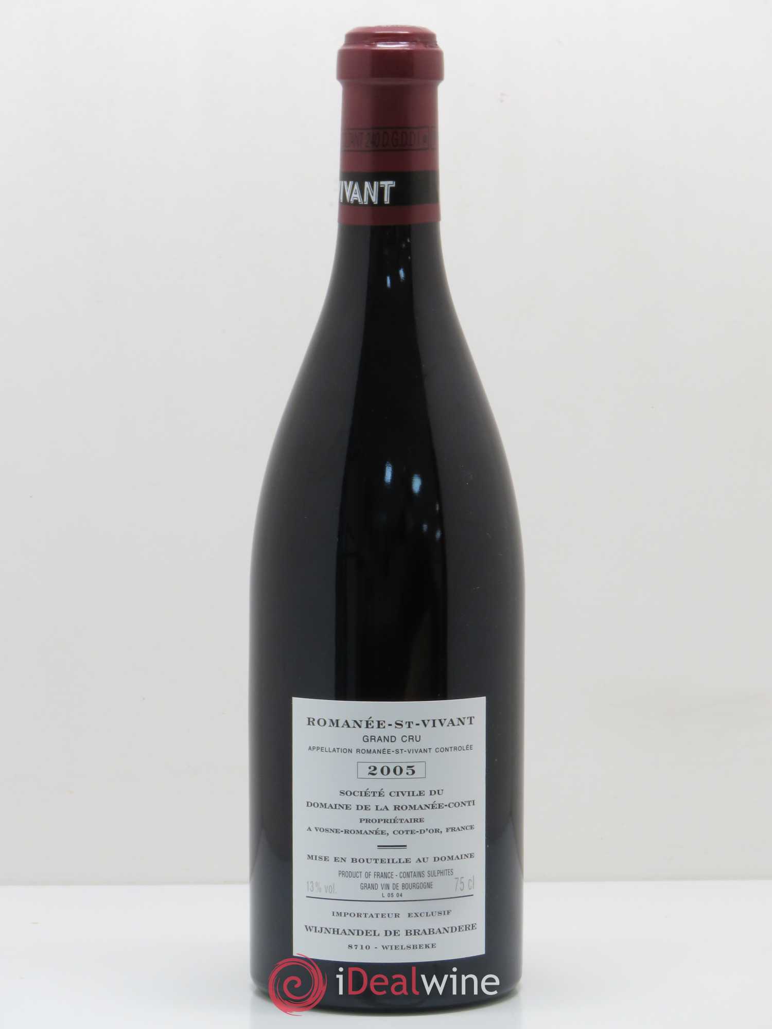 Romanée-Saint-Vivant Grand Cru Domaine de la Romanée-Conti 2005 - Lot de 1 bouteille - 1