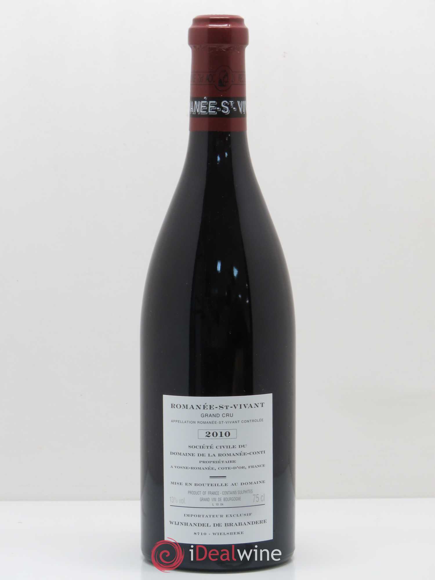 Romanée-Saint-Vivant Grand Cru Domaine de la Romanée-Conti 2010 - Lot de 1 bouteille - 1