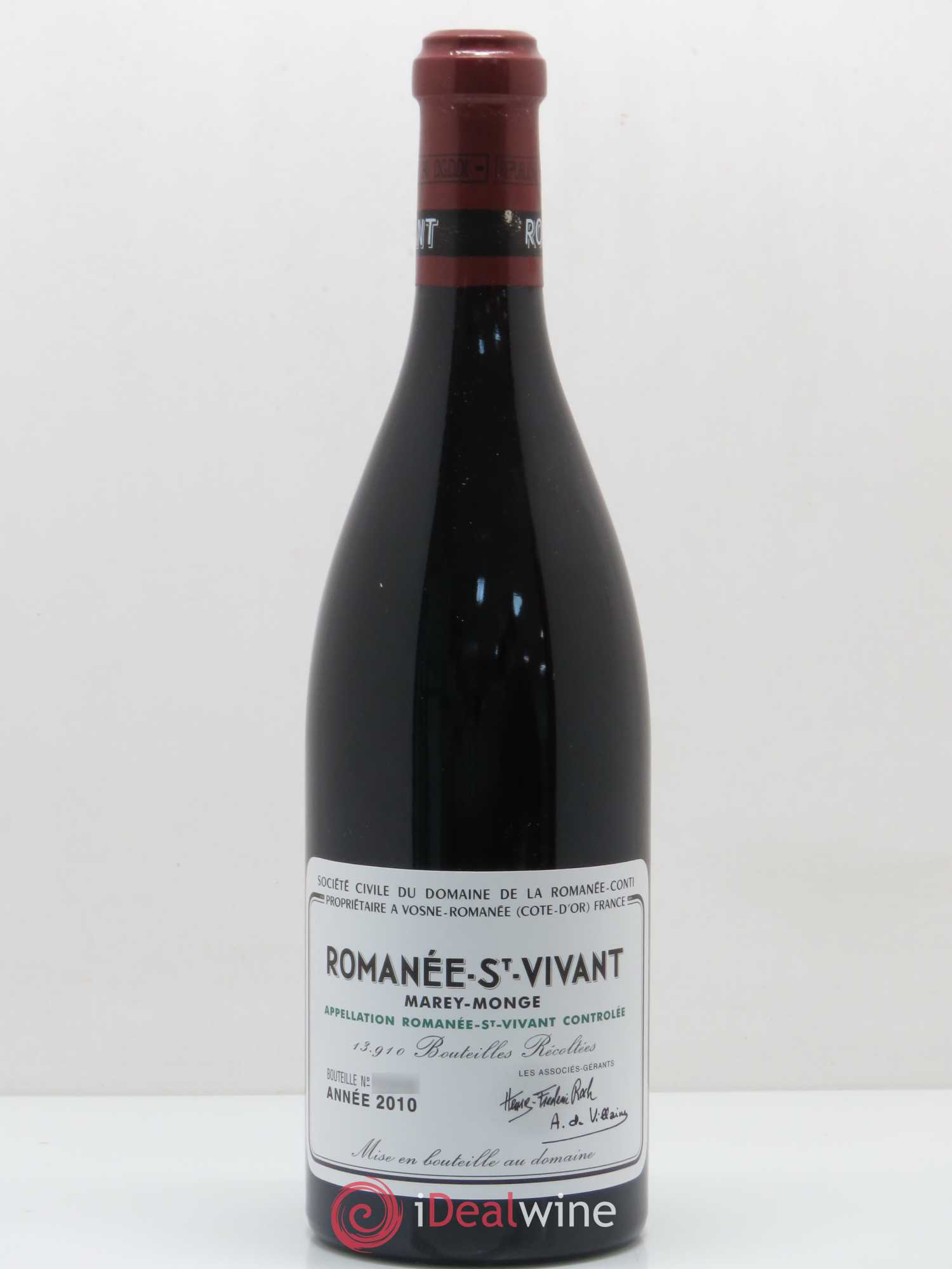 Romanée-Saint-Vivant Grand Cru Domaine de la Romanée-Conti 2010 - Lot de 1 bouteille - 0