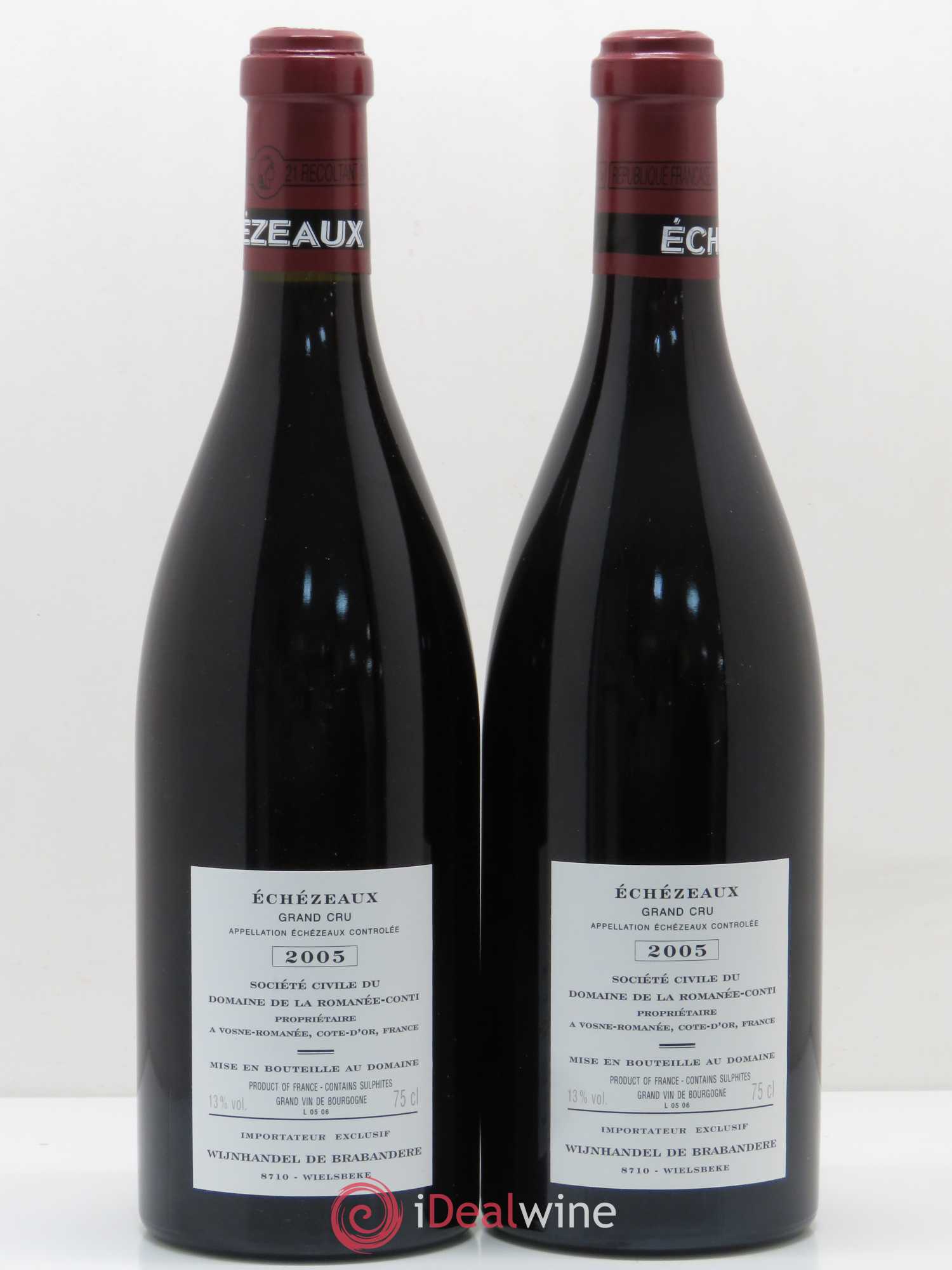 Echezeaux Grand Cru Domaine de la Romanée-Conti 2005 - Lot de 2 bouteilles - 1