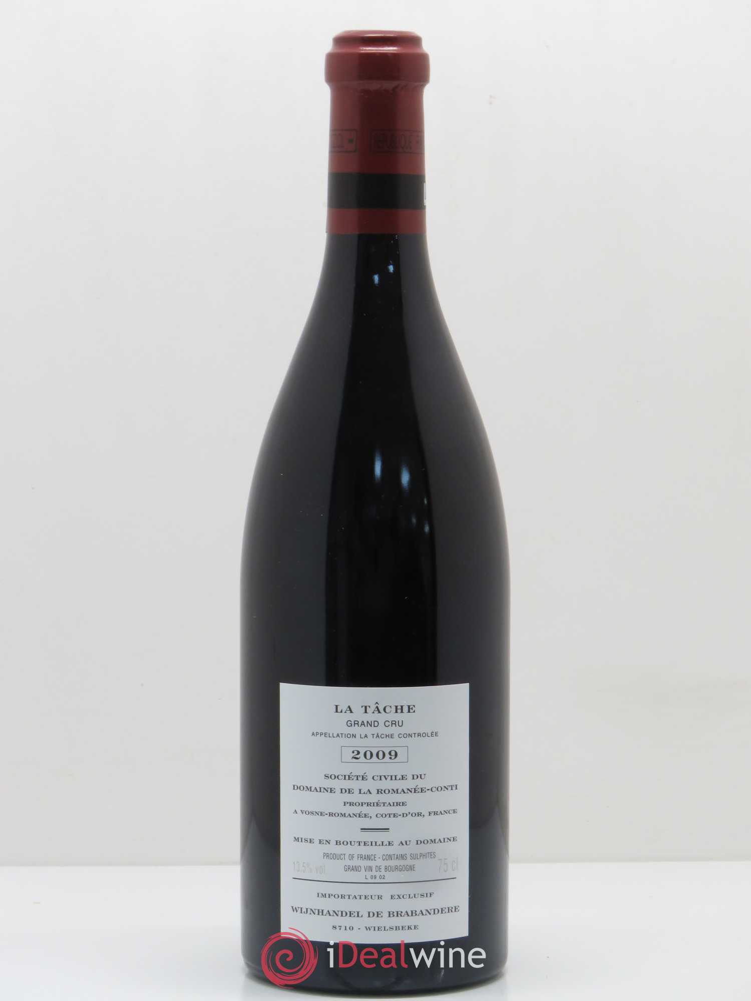 La Tâche Grand Cru Domaine de la Romanée-Conti 2009 - Lot de 1 bouteille - 1