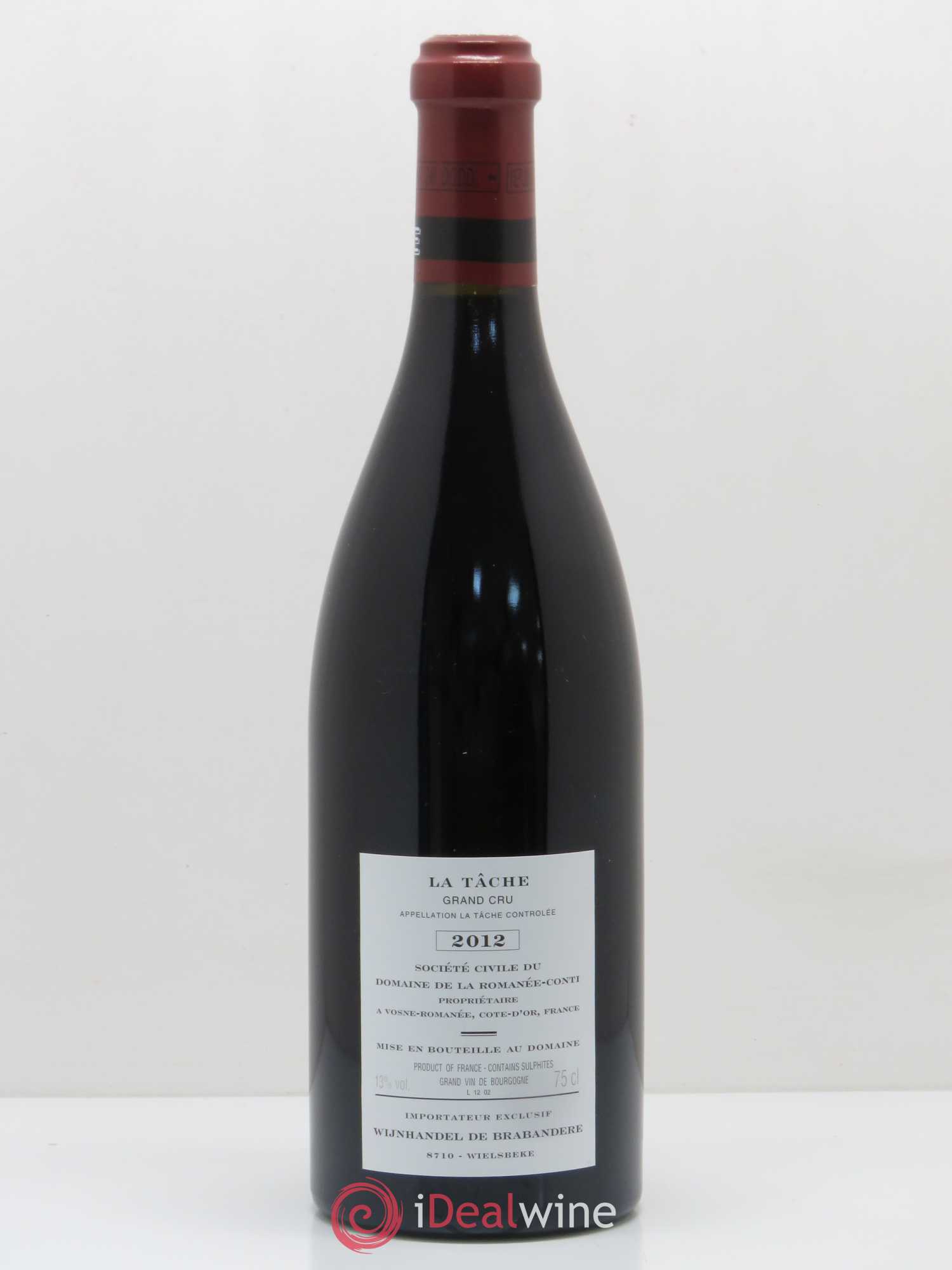 La Tâche Grand Cru Domaine de la Romanée-Conti 2012 - Lot de 1 bouteille - 1