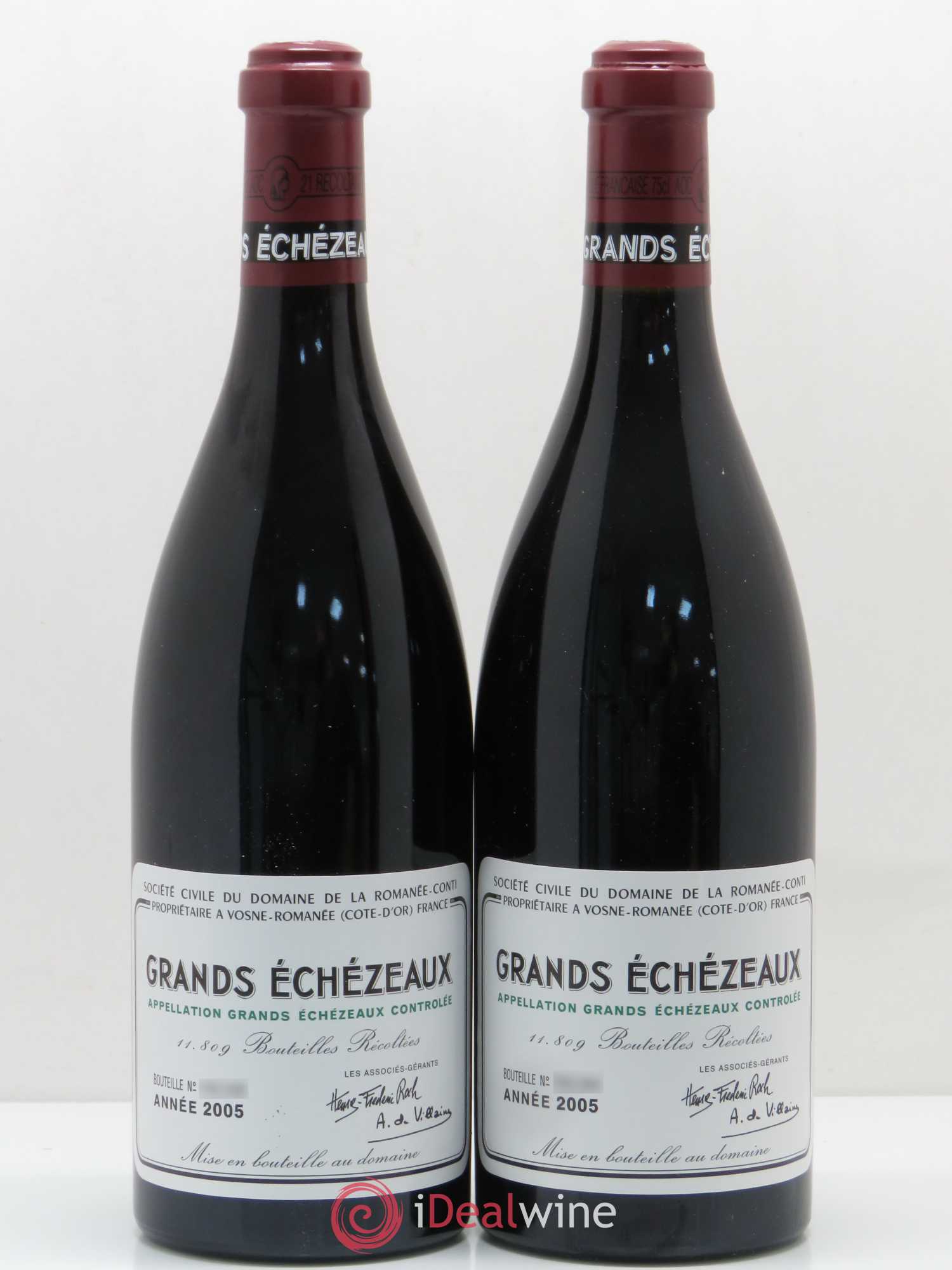Grands-Echezeaux Grand Cru Domaine de la Romanée-Conti 2005 - Lot de 2 bouteilles - 0