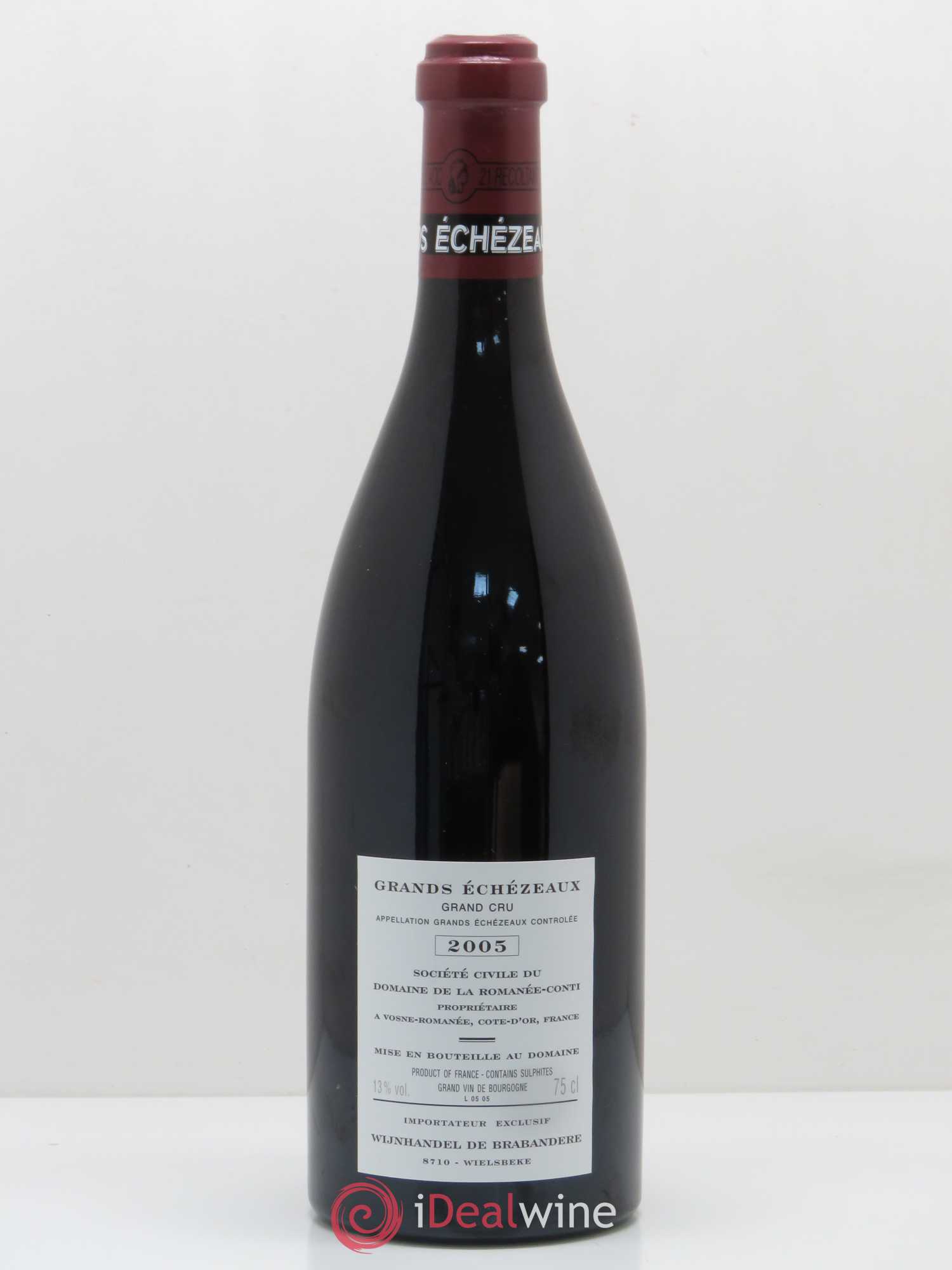 Grands-Echezeaux Grand Cru Domaine de la Romanée-Conti 2005 - Lot de 1 bouteille - 1