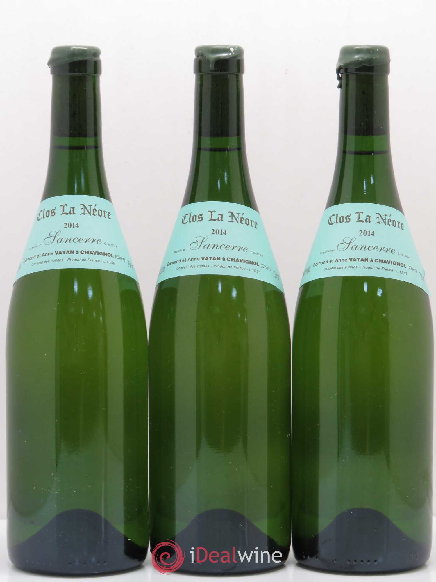 Sancerre Clos la Neore Edmond Vatan 2014 - Lot de 3 bouteilles - 0