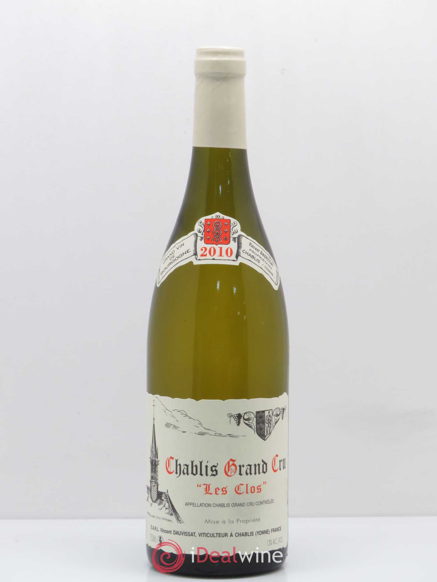 Chablis Grand Cru Les Clos Vincent Dauvissat (Domaine) 2010 - Lot de 1 bouteille - 0