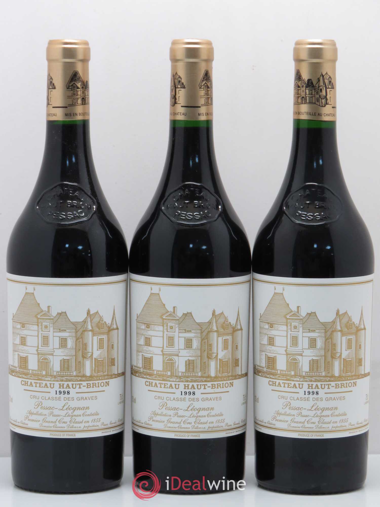 Château Haut Brion 1er Grand Cru Classé 1998 - Lotto di 12 bottiglie - 1