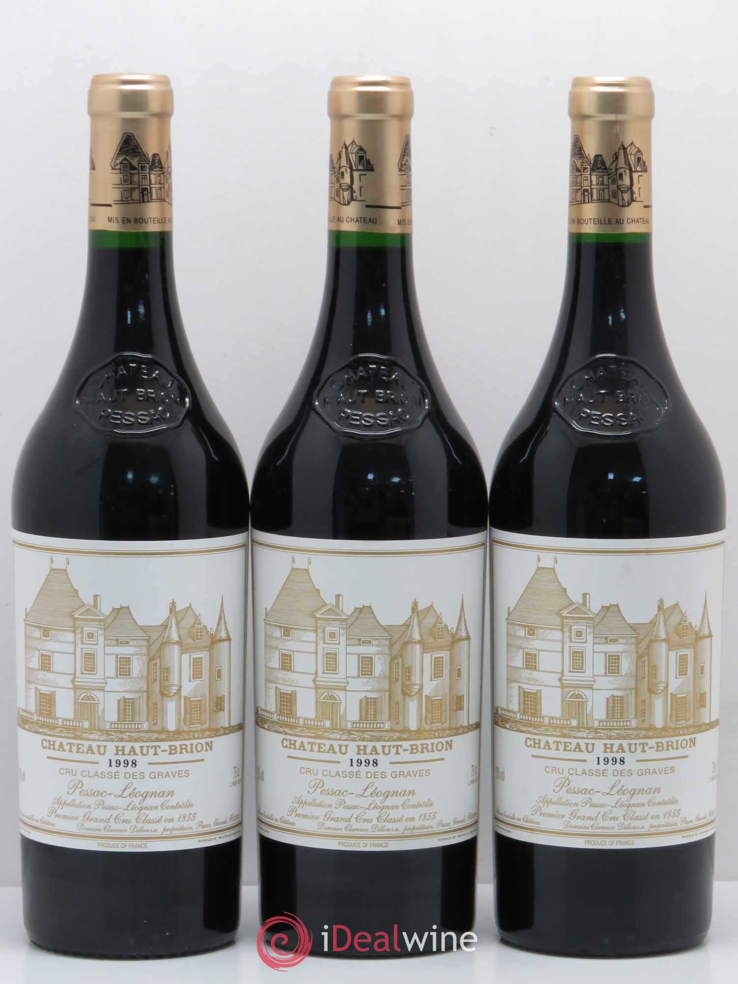 Château Haut Brion 1er Grand Cru Classé 1998 - Lotto di 12 bottiglie - 2