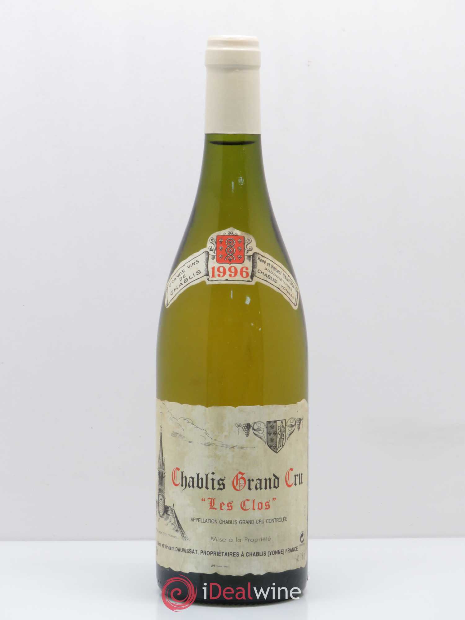 Chablis Grand Cru Les Clos Vincent Dauvissat (Domaine) 1996 - Lot de 1 bouteille - 0