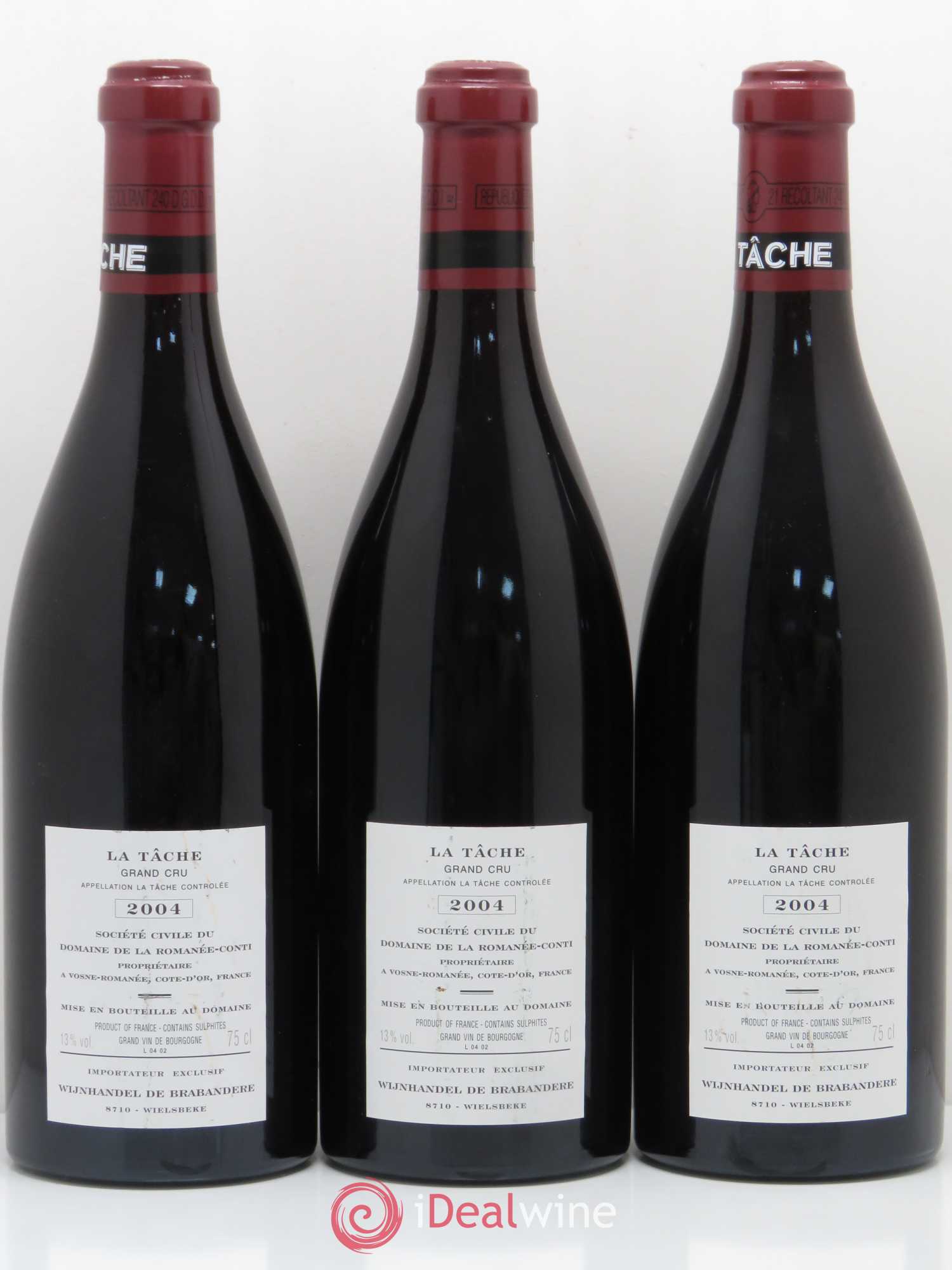 La Tâche Grand Cru Domaine de la Romanée-Conti 2004 - Lot de 6 bouteilles - 2